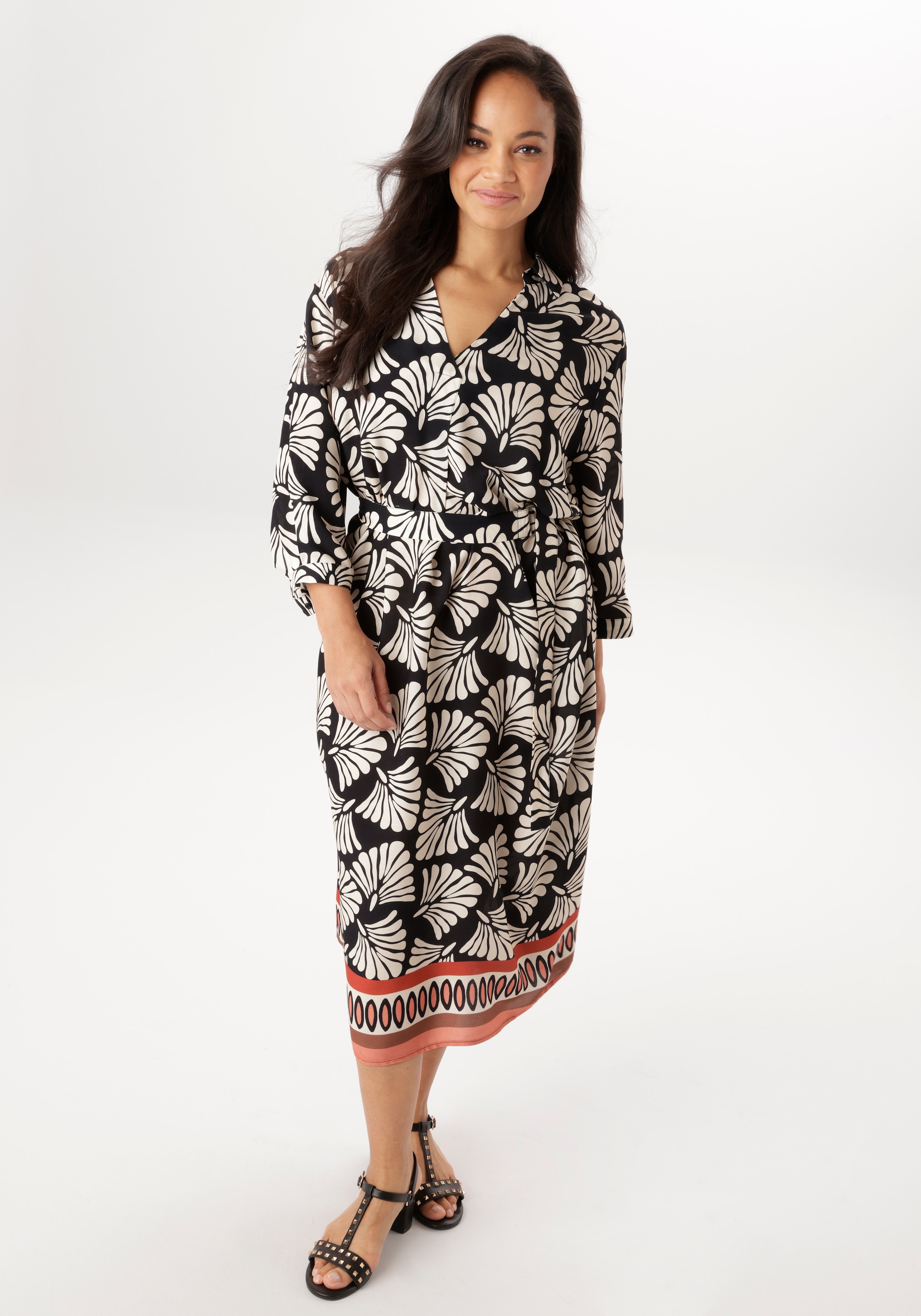 Aniston PLUS Blusenkleid mit Gürtel - NEUE KOLLEKTION