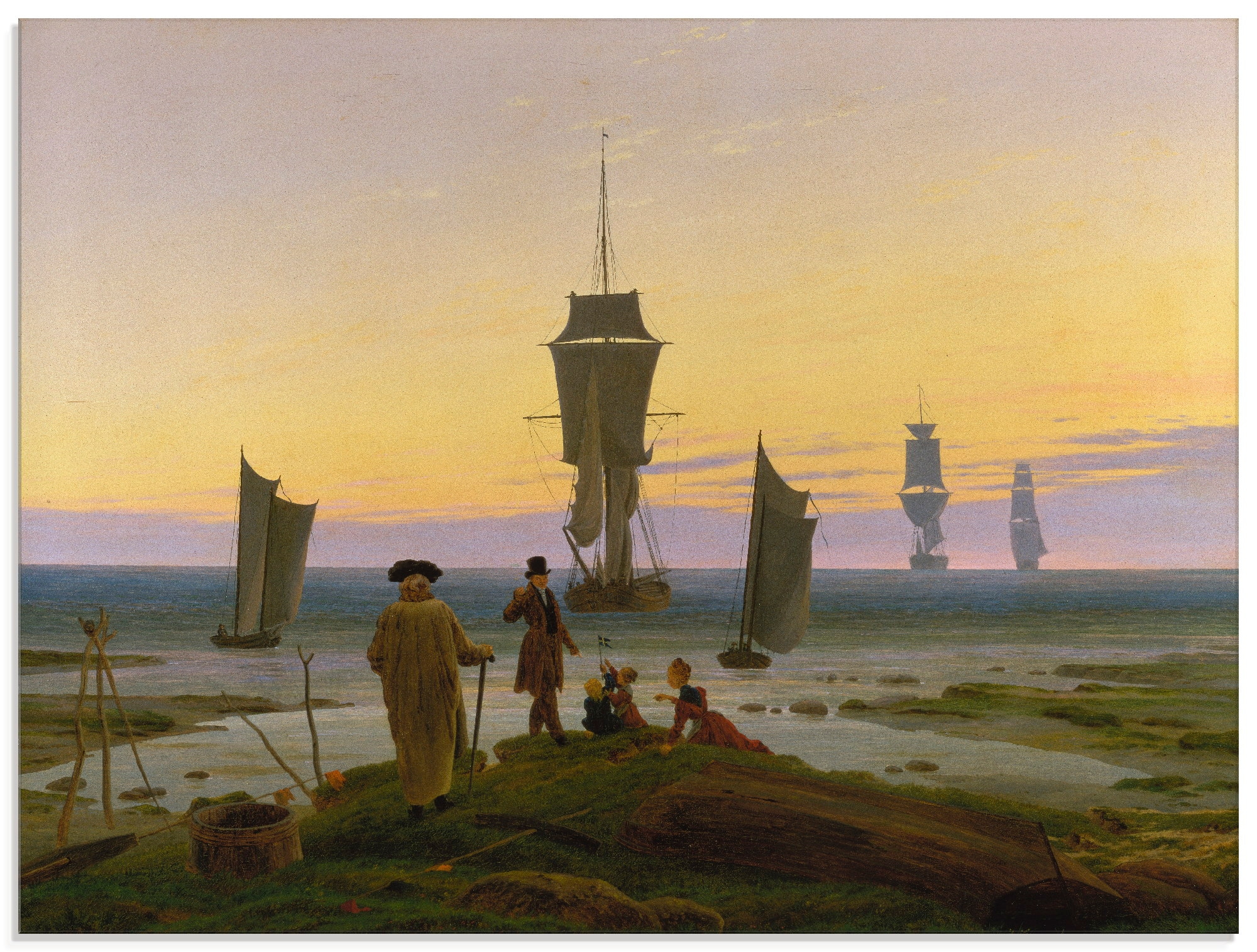 Artland Glasbild »Die Lebensstufen. Um 1834«, Boote & Schiffe, (1 St.), in verschiedenen  Größen auf Raten kaufen
