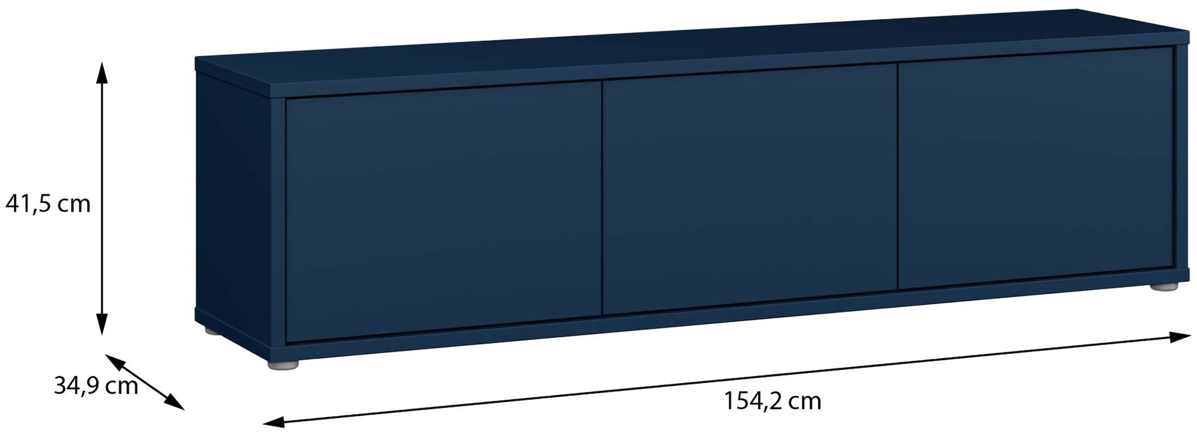 FORTE Lowboard »Alice Springs, TV-Board, viel Stauraum, große Türen zum Aufklappen« B/H/T 154,2/41,5/34,9 cm Klapptüren