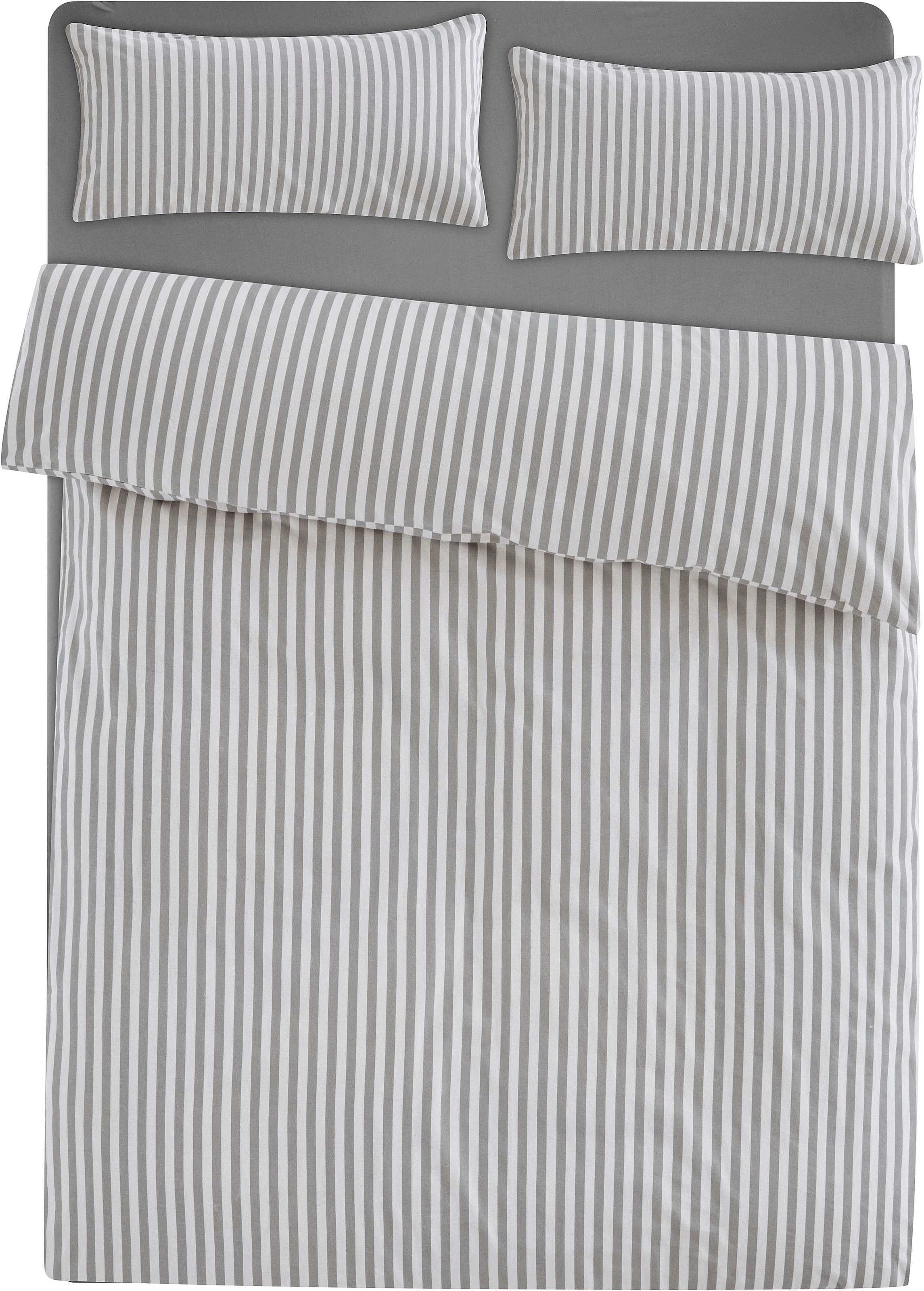 LeGer Home by Lena Gercke Bettwäsche »Linnea« 2 Stk. tlg. aus 100% Baumwolle , Streifendesign