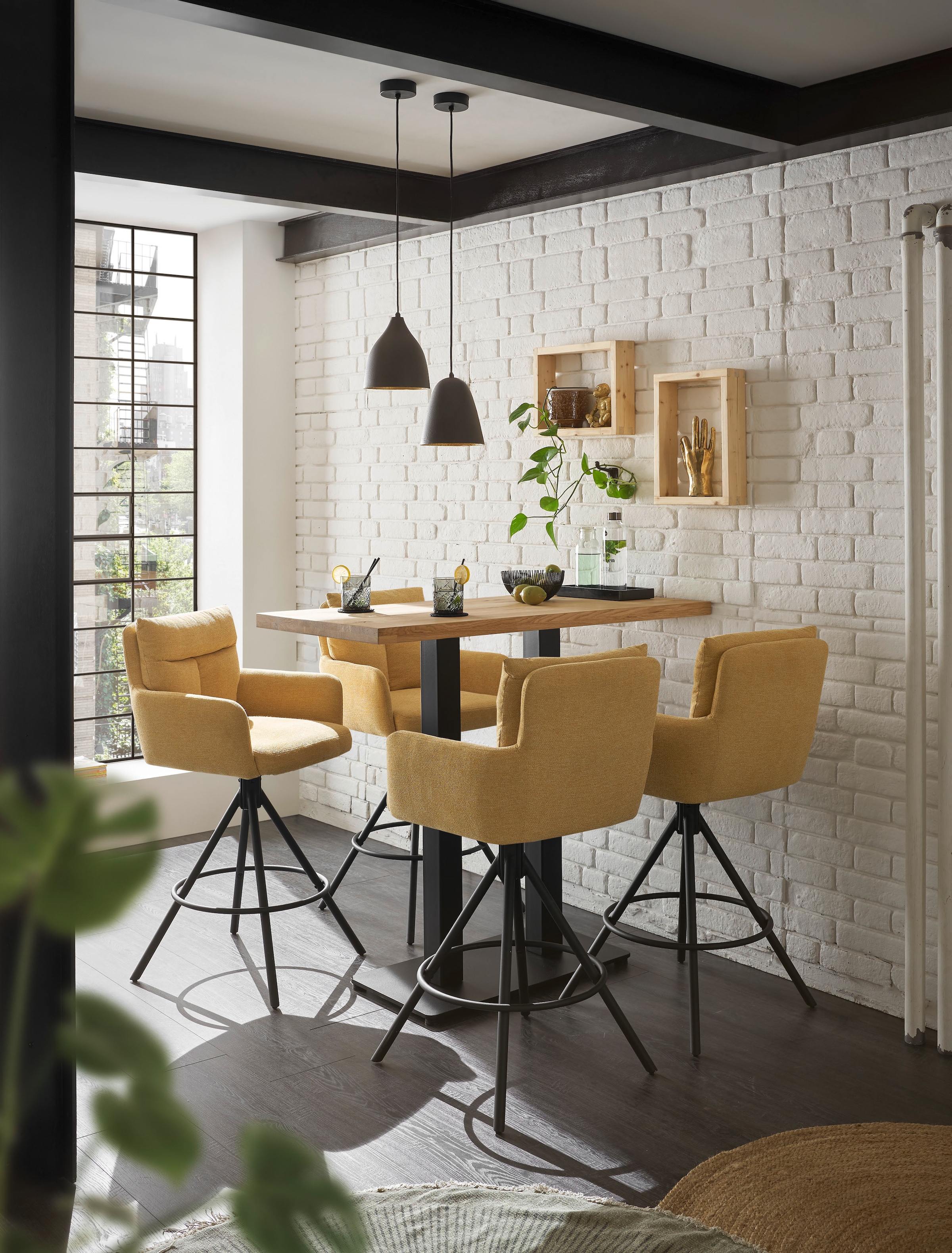 Stolkom Barhocker »Sofia«, (Set, 2 St.), Komfortsitzhöhe 70 cm, 180°drehbar Auto Return funktion