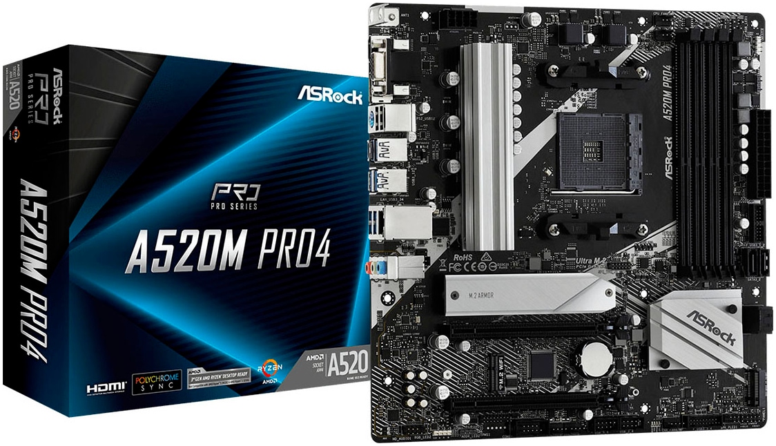 Asrock Mainboard »A520M Pro4«