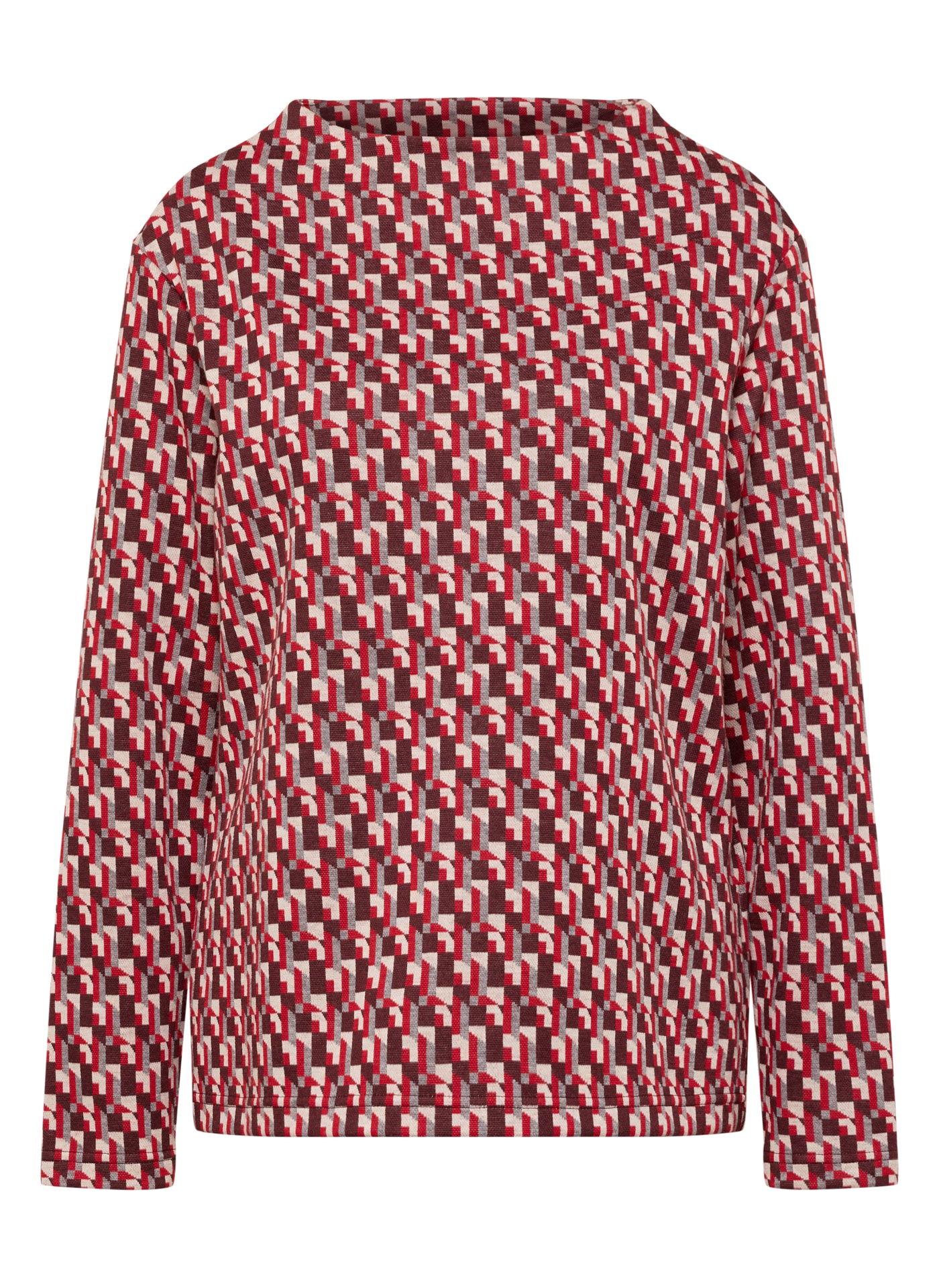 Rabe Langarmshirt , mit grafischem Muster
