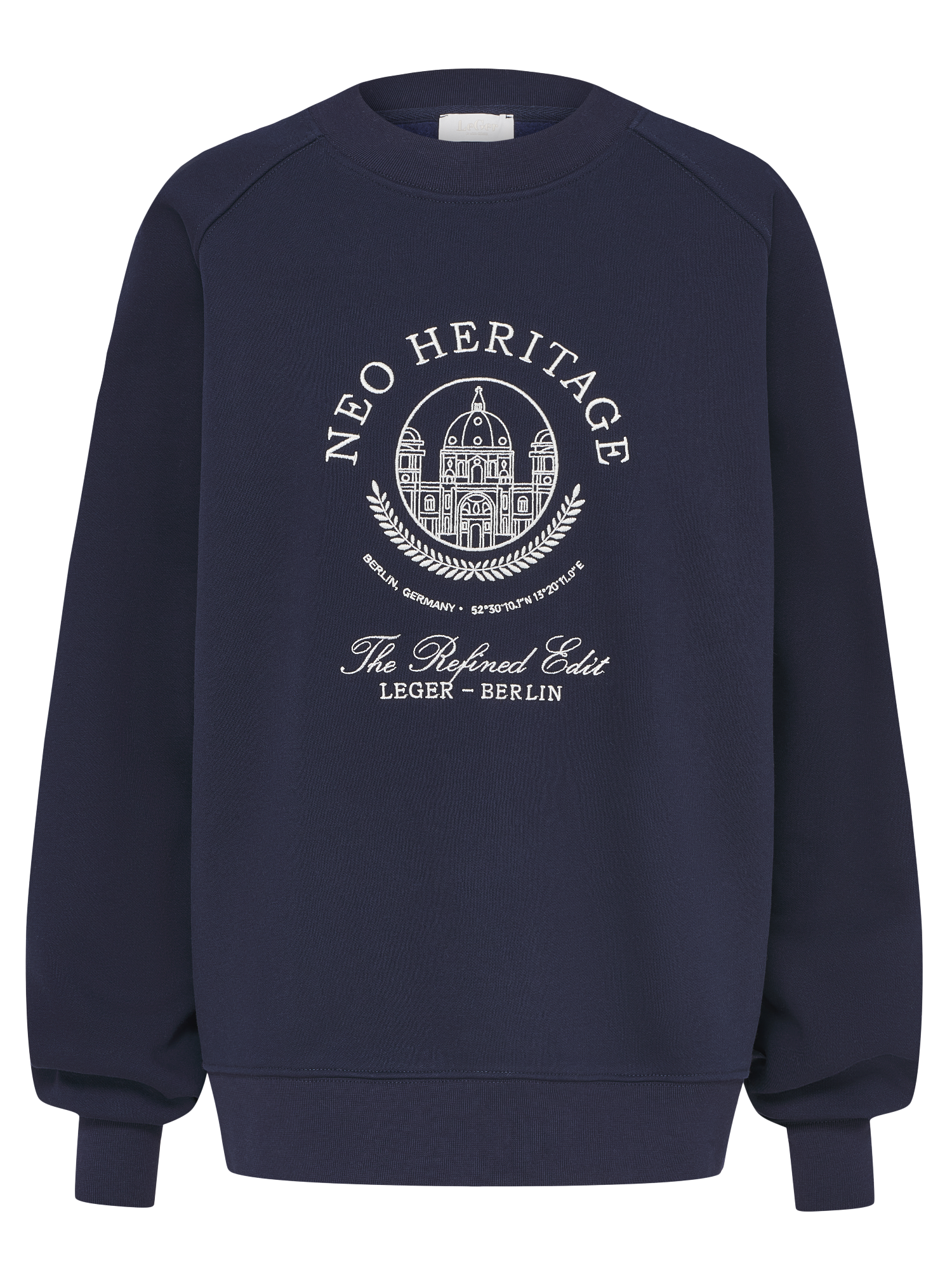LeGer Sweater »Bettina, LeGer by Lena Gercke«, Baumwollmix, bestickt

