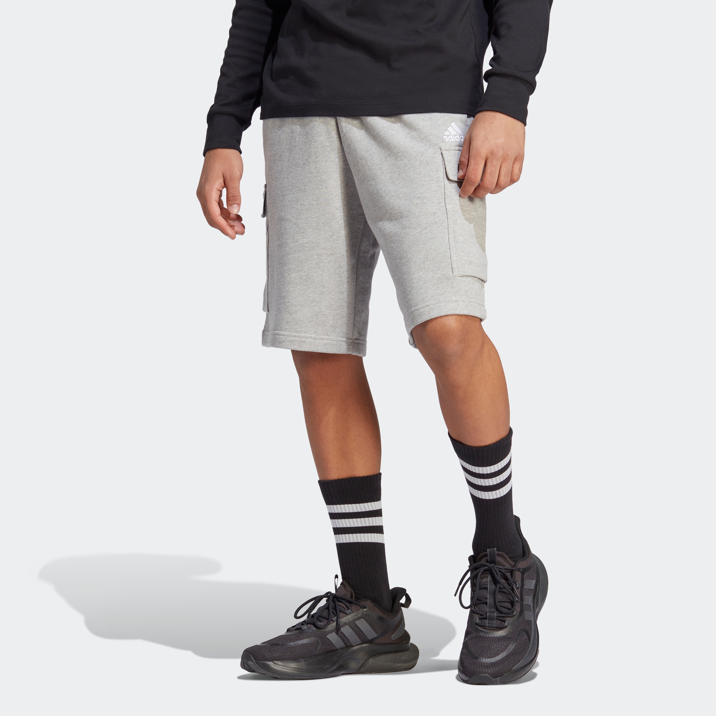adidas Sportswear Shorts »ESSENTIALS bei CARGOSHORTS«, TERRY (1 ♕ FRENCH tlg.)