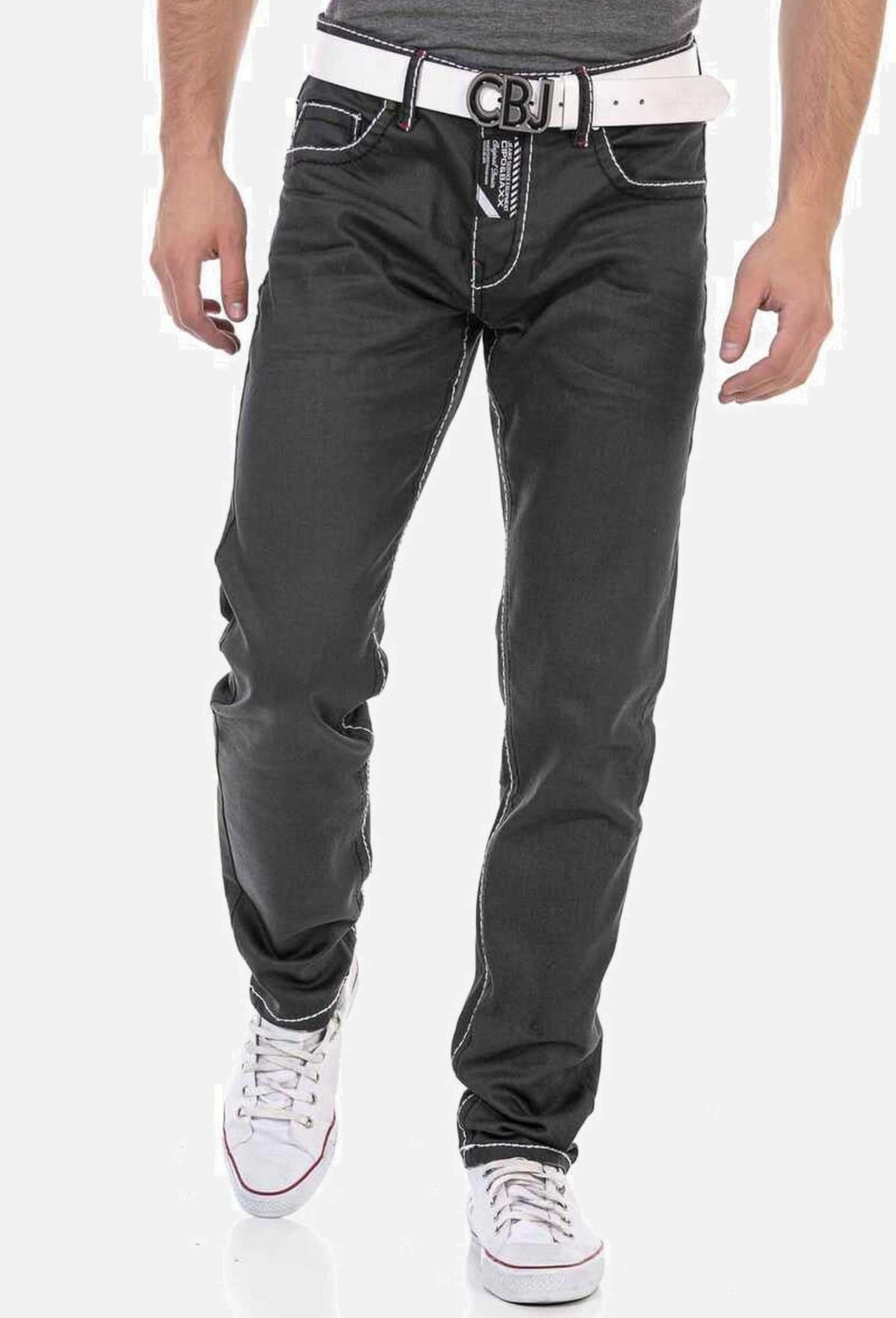 Cipo & Baxx 5-Pocket-Jeans »Cipo & Baxx Jeans« mit trendigen Kontrastnähten, CD710
