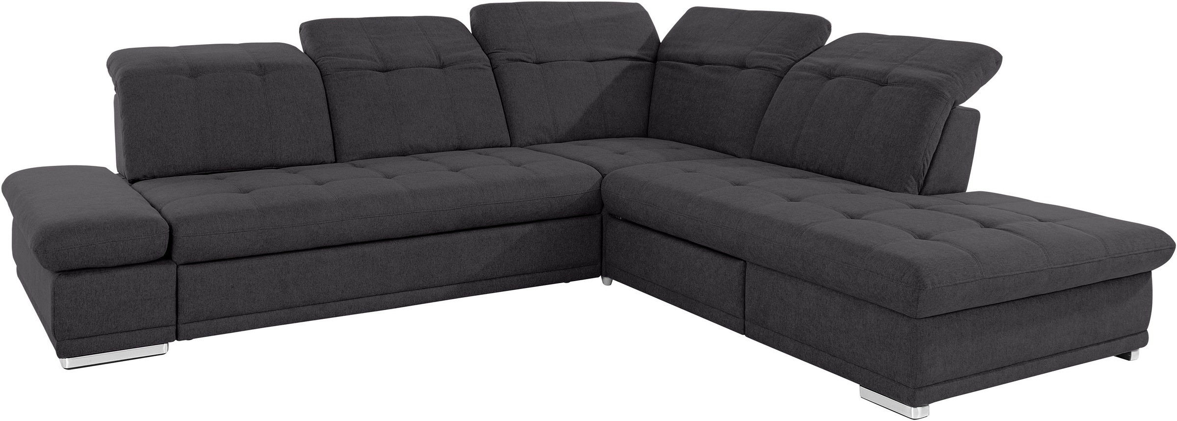 COTTA Ecksofa »Holiday L-Form mit Sitztiefen-, Armteil- und Kopfteilverstellung«, wahlweise mit Bettfunktion & Bettkasten