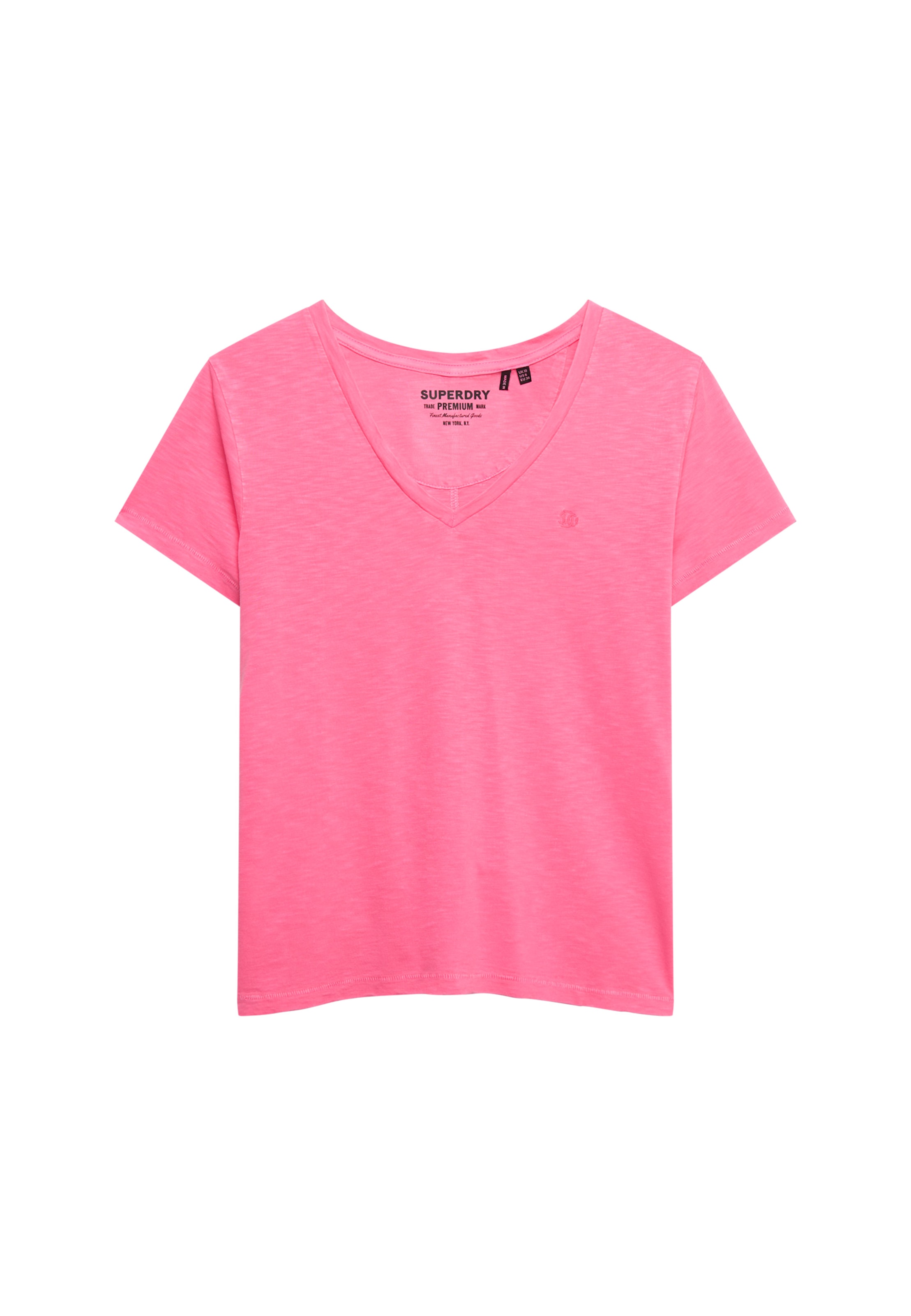 Superdry T-Shirt »STUDIOS SLUB EMB VEE TEE« Baumwollmischung, relaxed fit