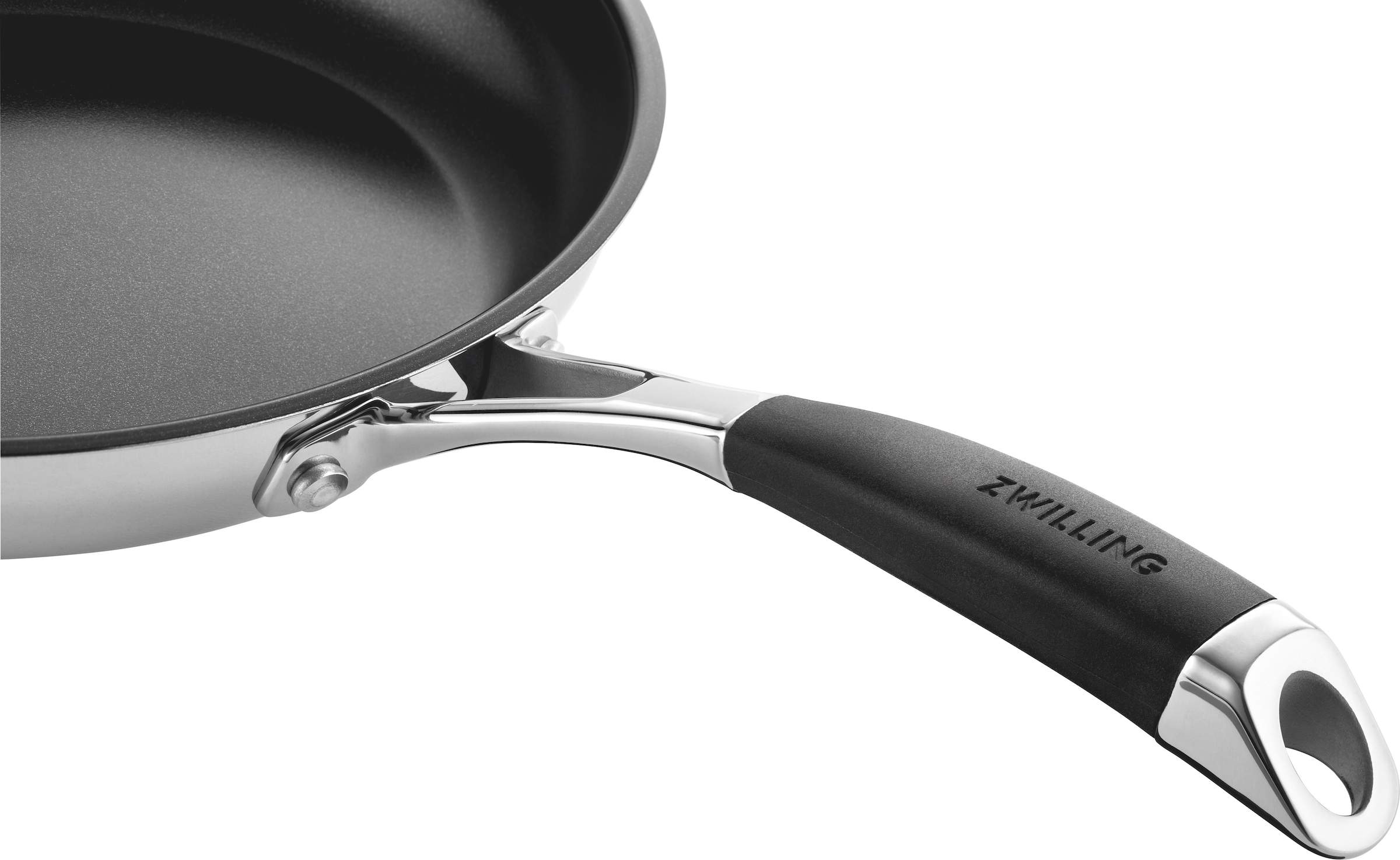 Zwilling Pfannen-Set »Core« Edelstahl 18/10 Set, 3 tlg. Keramik-Antihaftbeschichtung, Edelstahl, Stay-Cool-Griff, Induktion