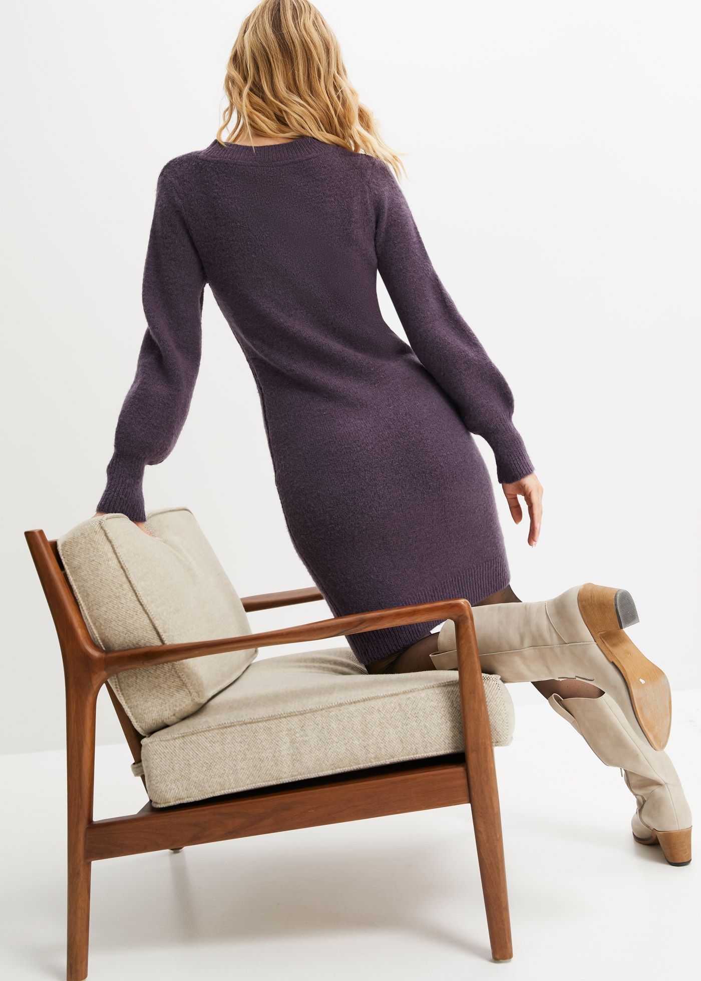 bonprix Strickkleid »Strickkleid« für besondere Anlässe, elastisches Material, Loose Fit