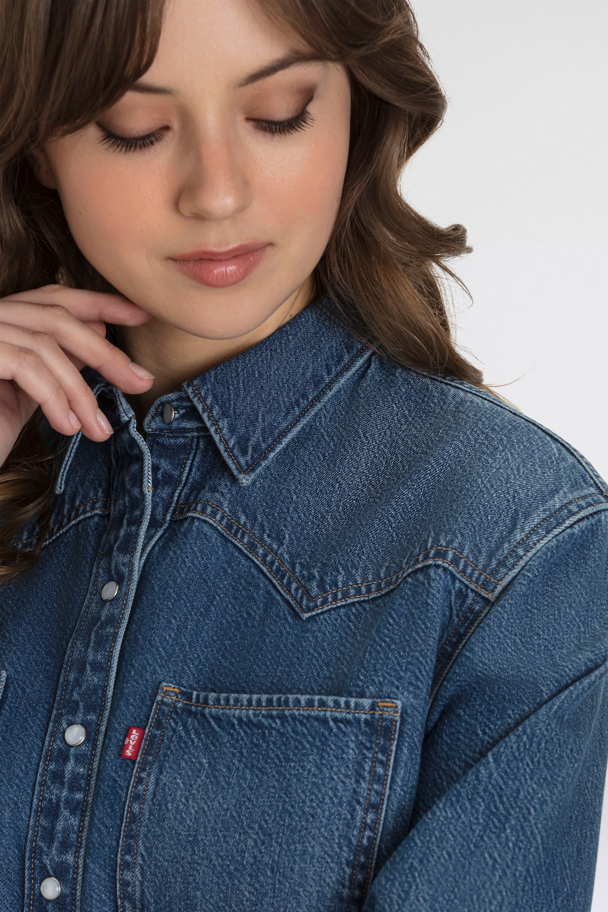 Levi's® Jeansbluse »TEODORA WESTERN SHIRT«, mit Druckknöpfen
