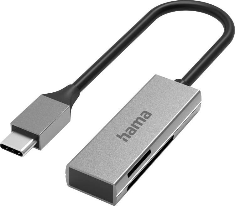 RFID-Kartenleser »Hama USB-Kartenleser, USB-C, USB 3.0, SD/microSD Alu«