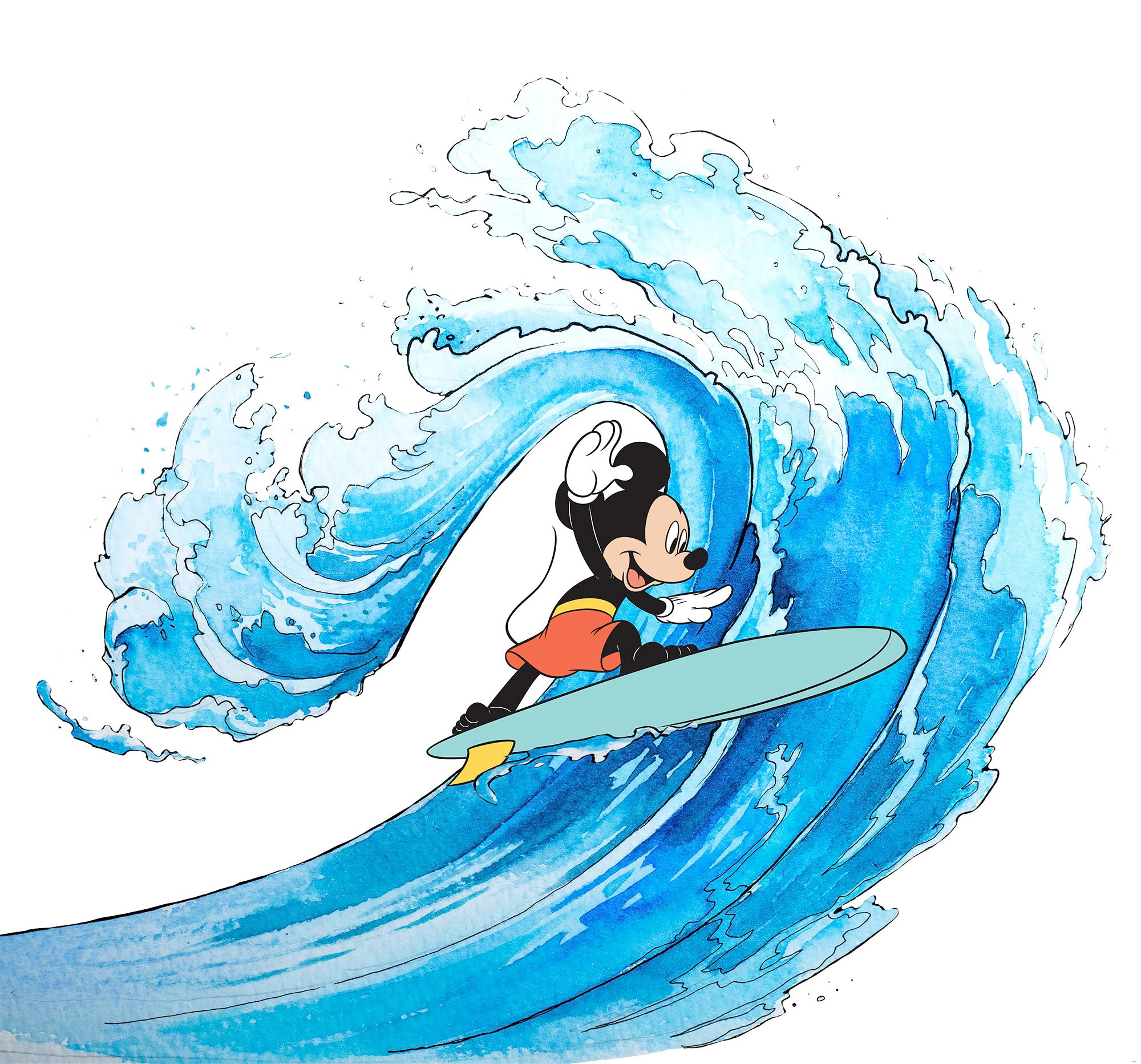 Komar Vliestapete »Mickey | (Breite 300x280 cm kaufen Surfing«, mit XXL Garantie Jahren Höhe) 3 x online