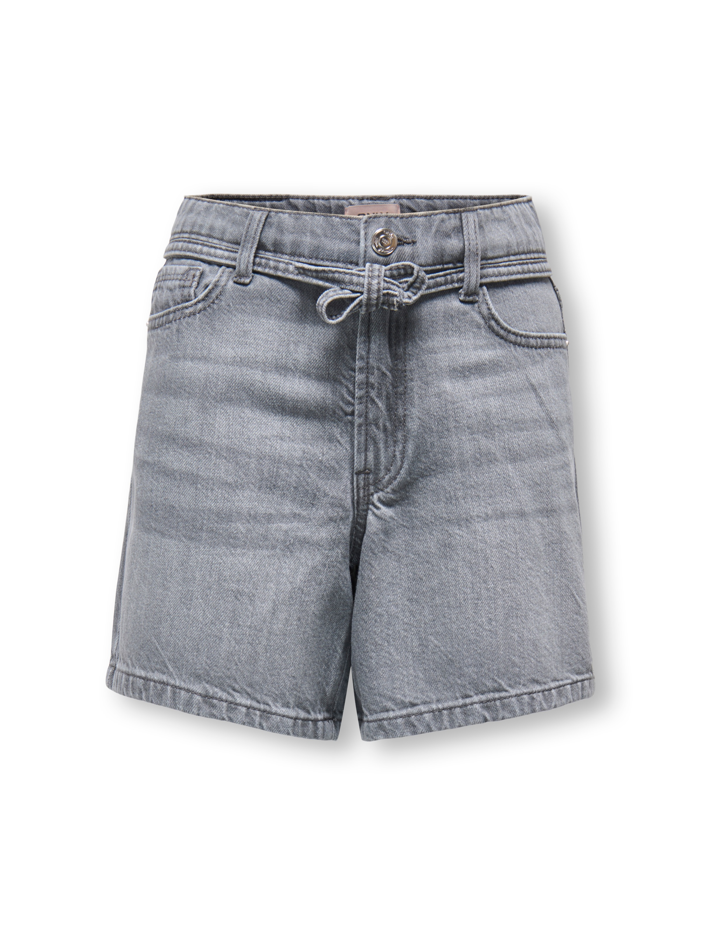KIDS ONLY Jeansshorts »KOGGIANNA HW BELT SHORTS PIMBOX DNM NOOS« mit schmalem, dekorativen Bindeband in der Taille