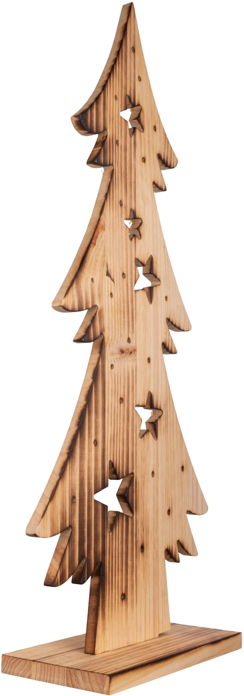 näve LED Baum »Tannenbaum, Holz«, mit Weihnachtsdeko Batteriebetrieben kaufen 3 online aus | Jahren Höhe Holz-Stehleuchte, cm, XXL ca. 80 Garantie