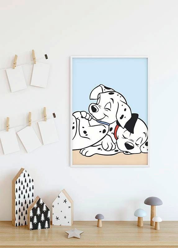 Komar Bild »101 Dalmatiner Cuddle« Disney 1 Stk. tlg. Wandbild zur Dekoration im Kinderzimmer - ohne Rahmen
