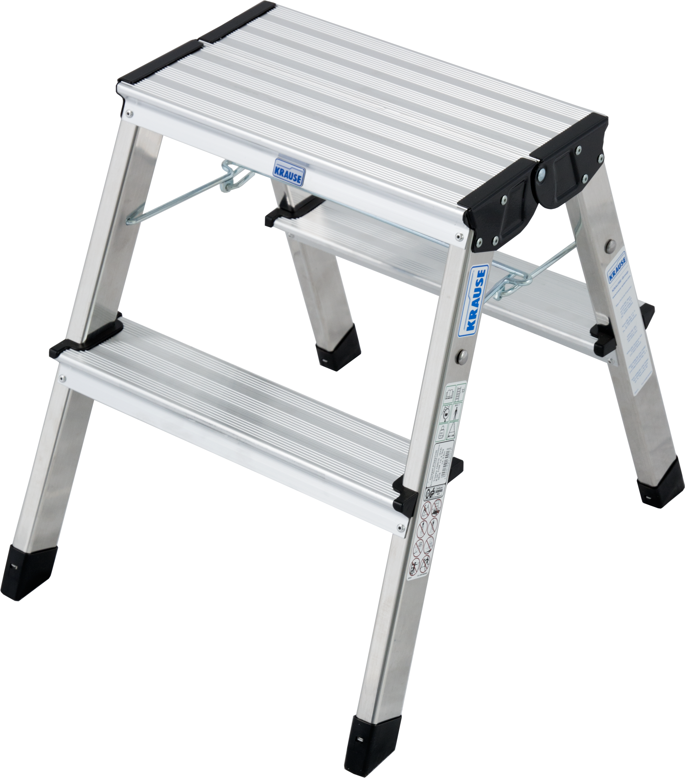 Krause - Marchepied double pliant Treppy 130013 Hauteur de travail (max.) (détails) 2.45 m