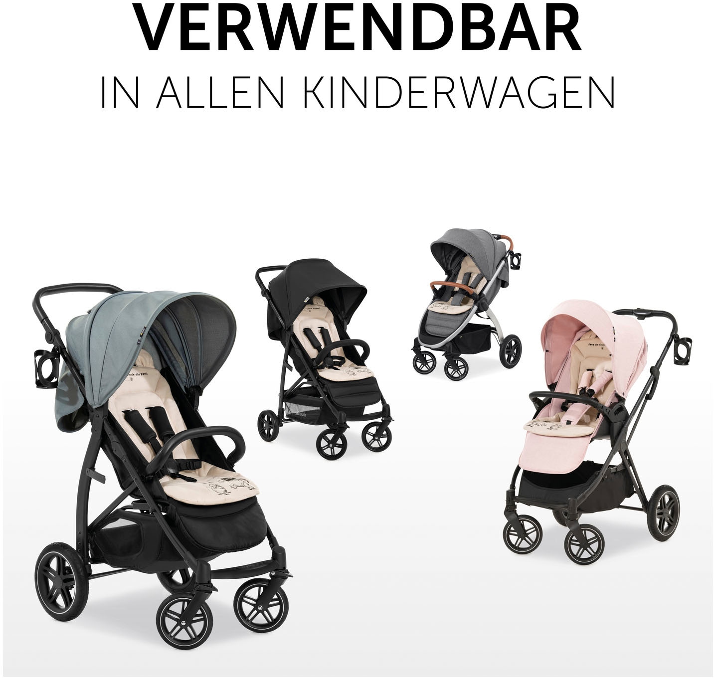 Hauck Kinderwagen-Sitzauflage »Seat Liner, Winnie the Pooh beige«