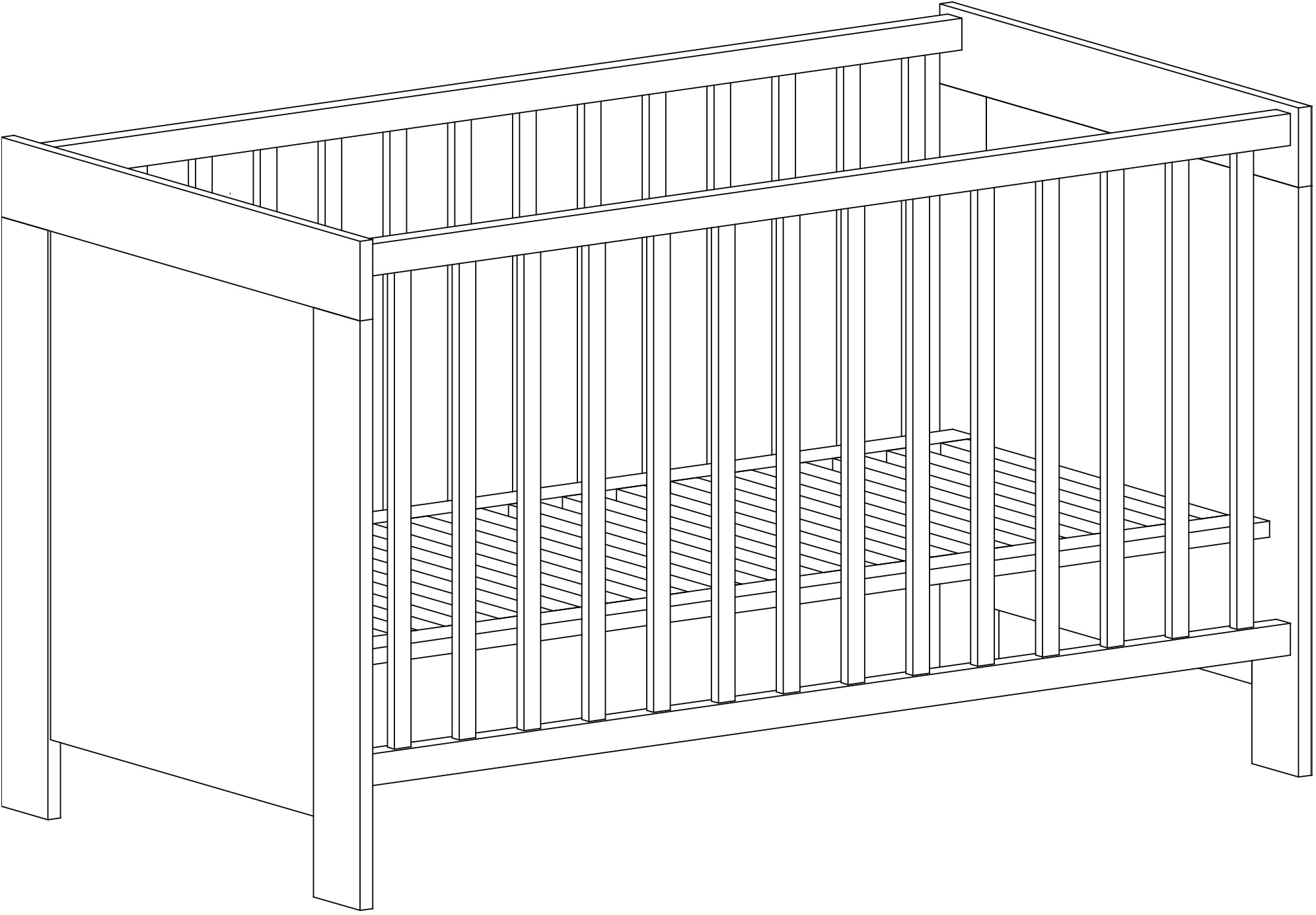 arthur berndt Babymöbel-Set »Til«, (Spar-Set, 2 tlg., Kinderbett, Wickelkommode), mit Kinderbett und Wickelkommode; Made in Germany