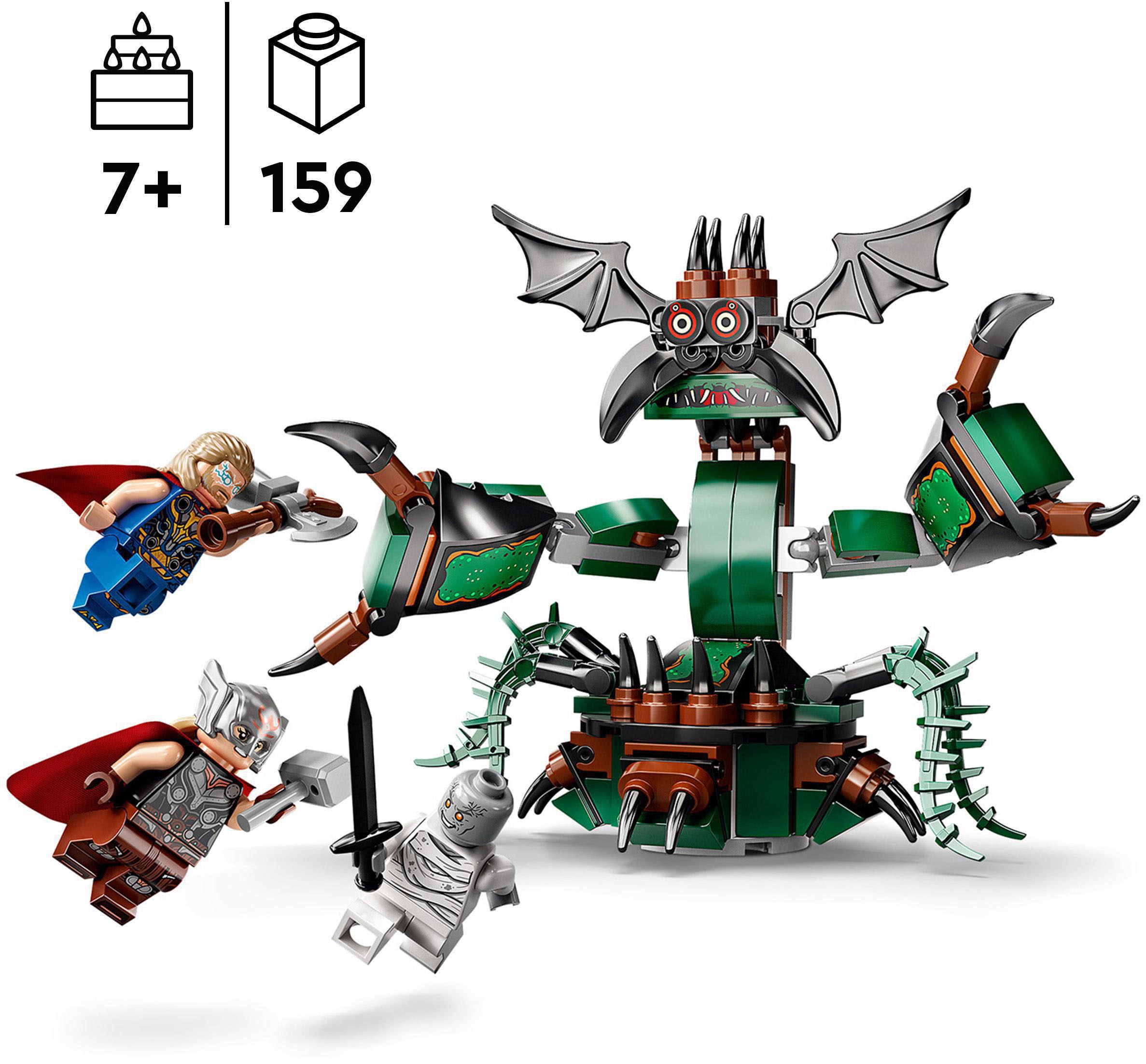 LEGO® Konstruktionsspielsteine »Angriff auf New Asgard (76207), LEGO® Marvel«, (159 St.)