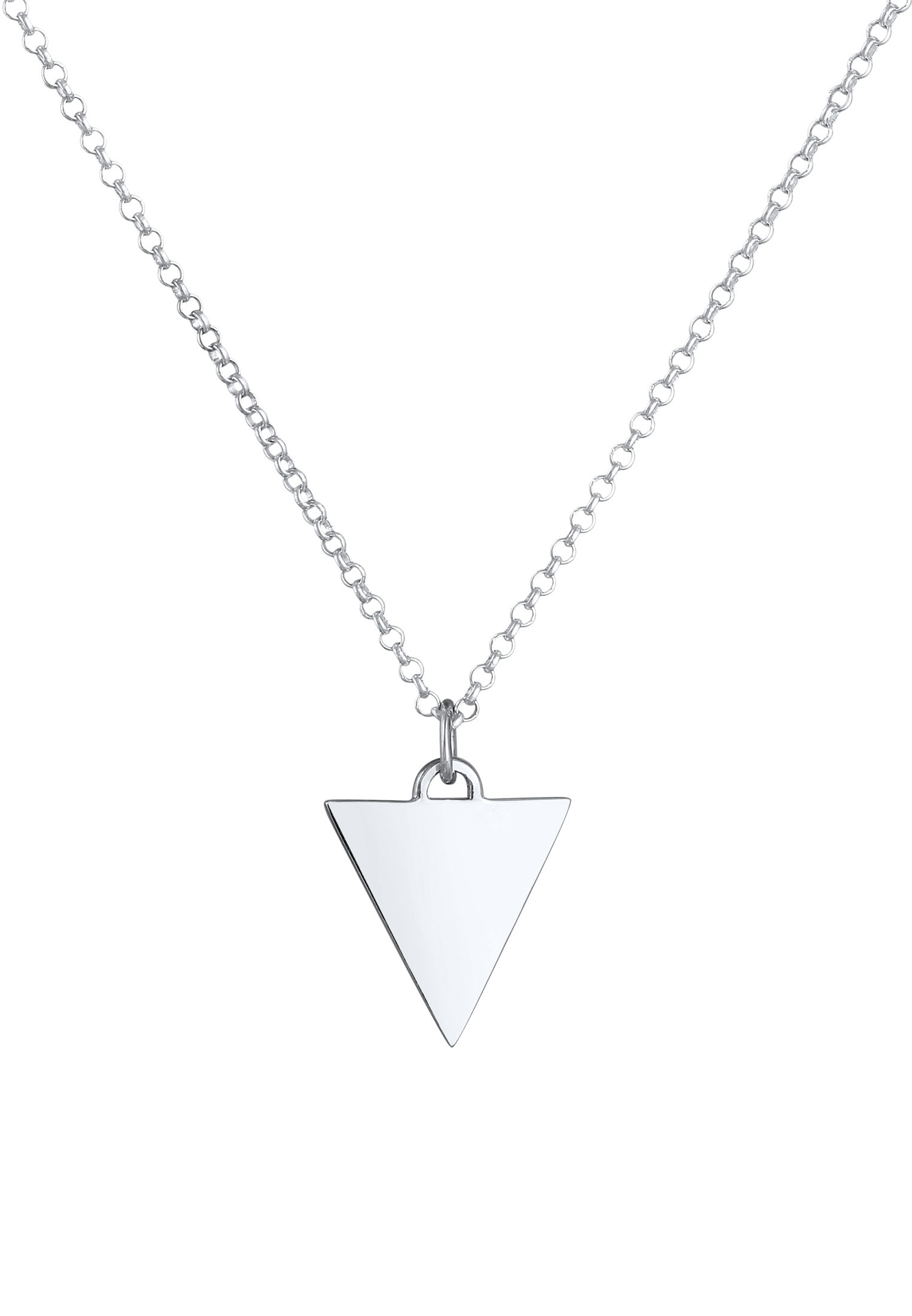 Kuzzoi Silberkette »Halskette Herren Erbskette Dreieck Modern 925 Silber«