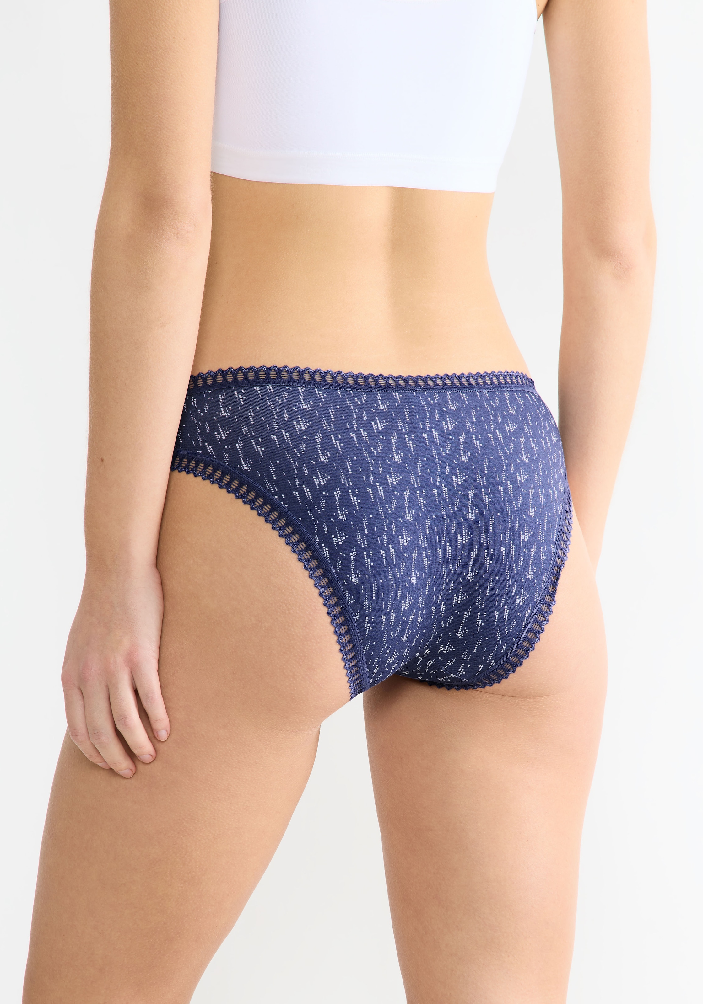 sloggi Minislip »GO Crush«, (3er Pack), dehnbare Spitzendetails, uni, gemustert