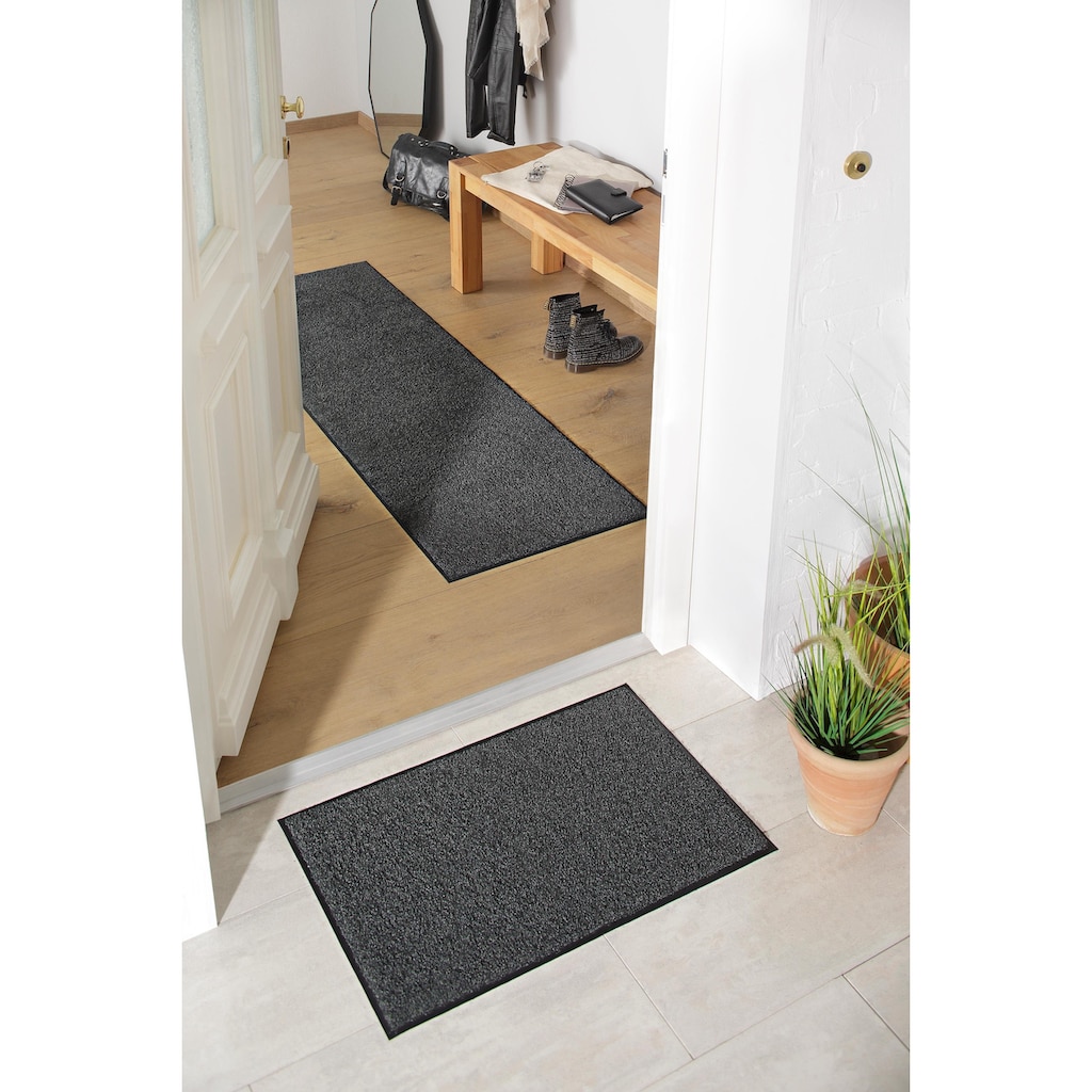 my home Fußmatte »Ember«, rechteckig, 9 mm Höhe, Schmutzfangmatte, In- und Outdoor geeignet