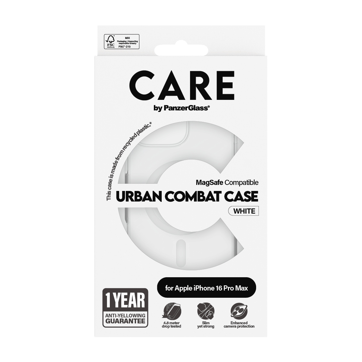 CARE by PanzerGlass Handyhülle »Urban Combat Case mit MagSafe für Apple iPhone 16 Pro Max«, Backcover, Schutzhülle, Handyschutzhülle, Case, Schutzcase, stoßfest