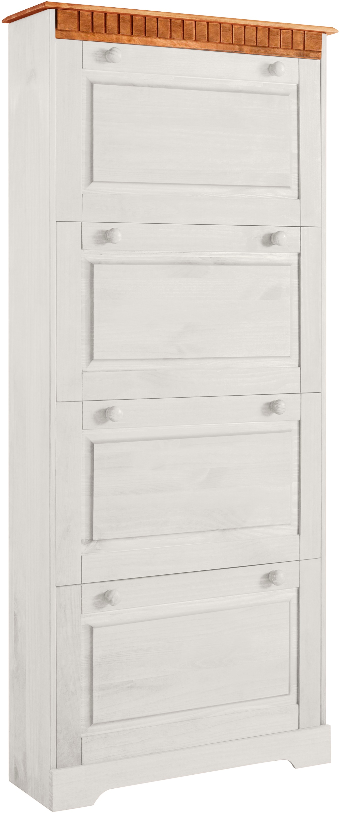 Home affaire Schuhschrank »Lisa«, mit 4 Klappen, Höhe 172 cm, Breite 75 cm