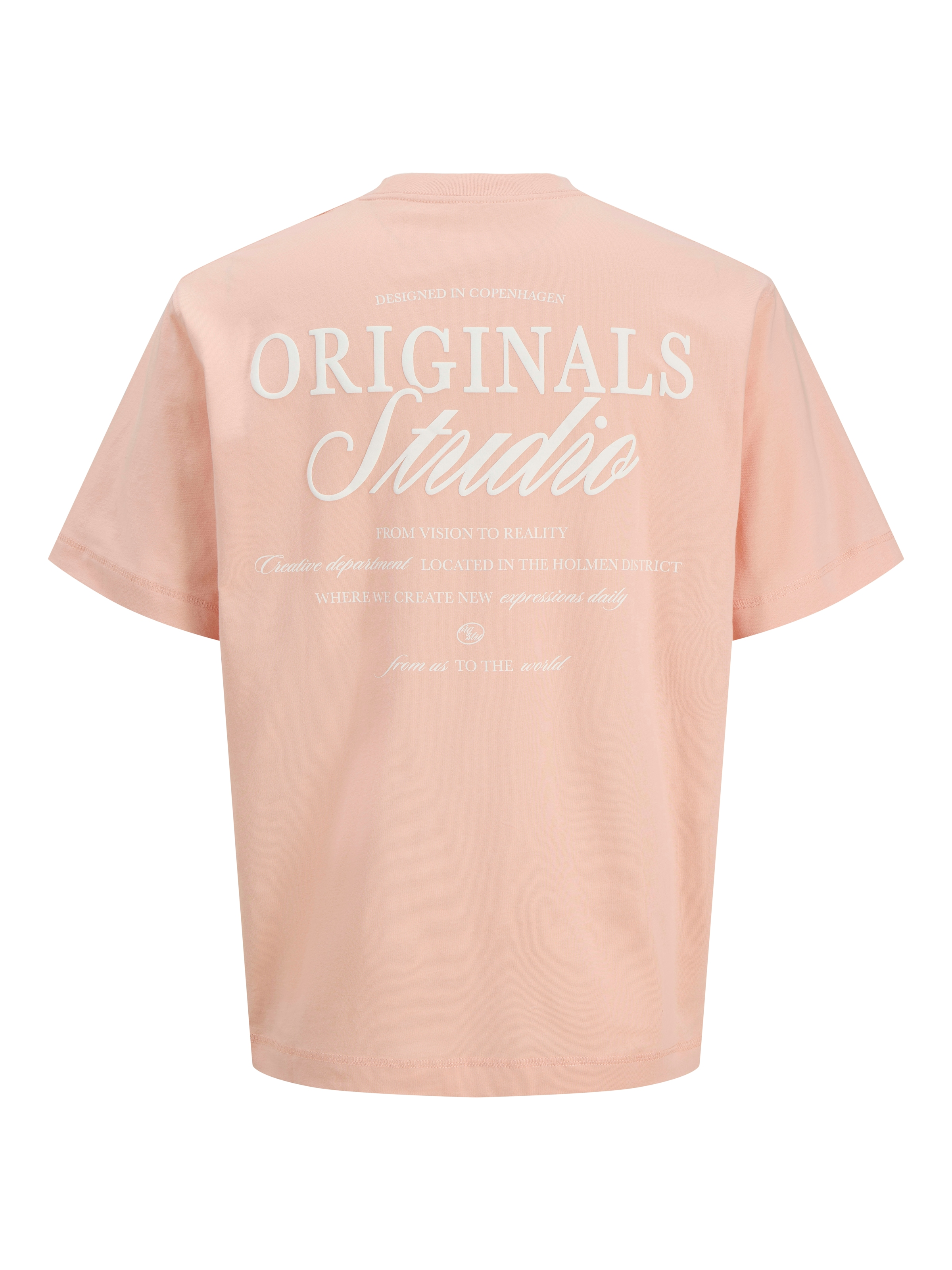 Jack & Jones Rundhalsshirt »JORNORREBRO TYPO TEE SS CREW NECK NOOS« Baumwolle, relaxed fit