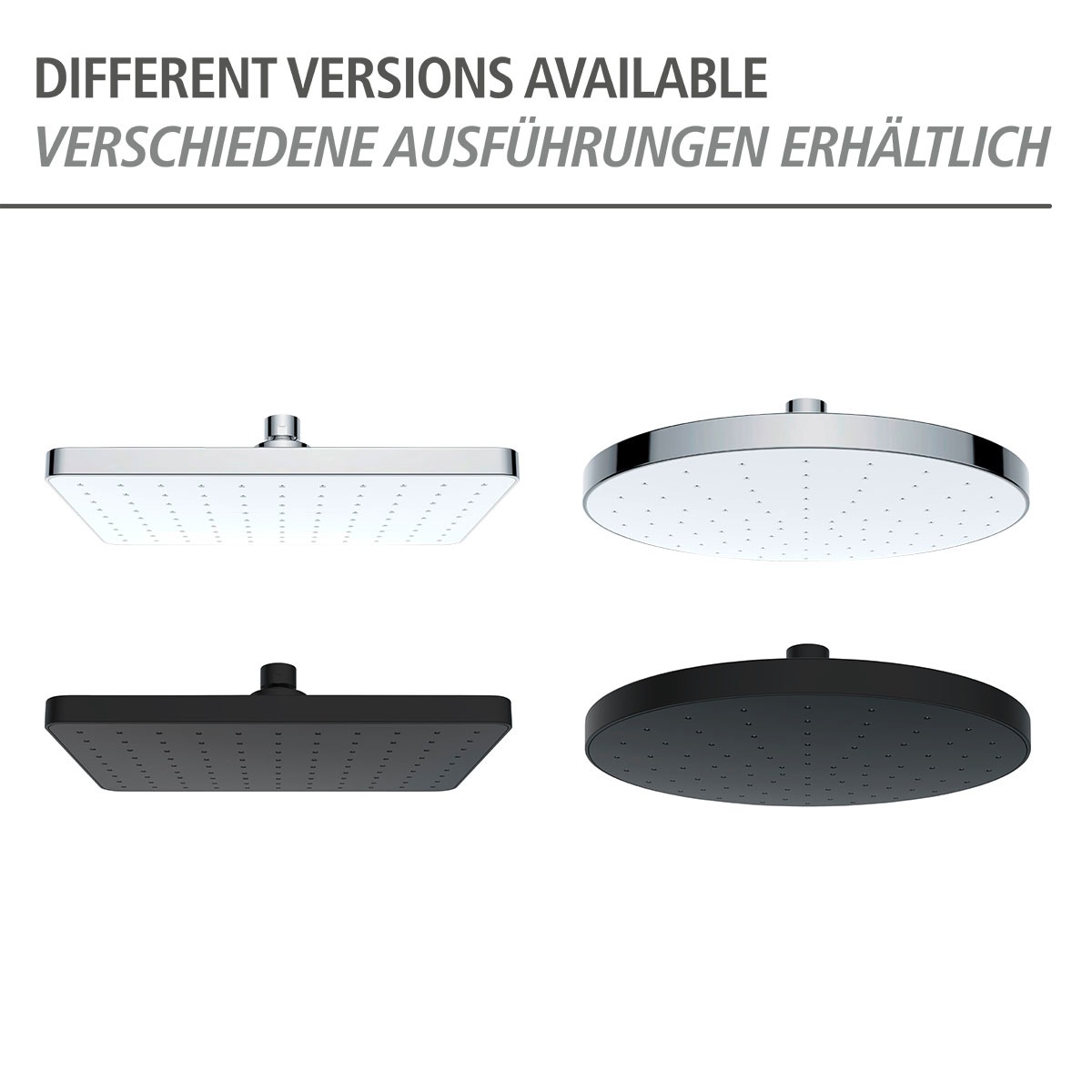 WENKO Regenduschkopf »Automatic Cleaning«, (1 tlg.), 25 x 17 cm