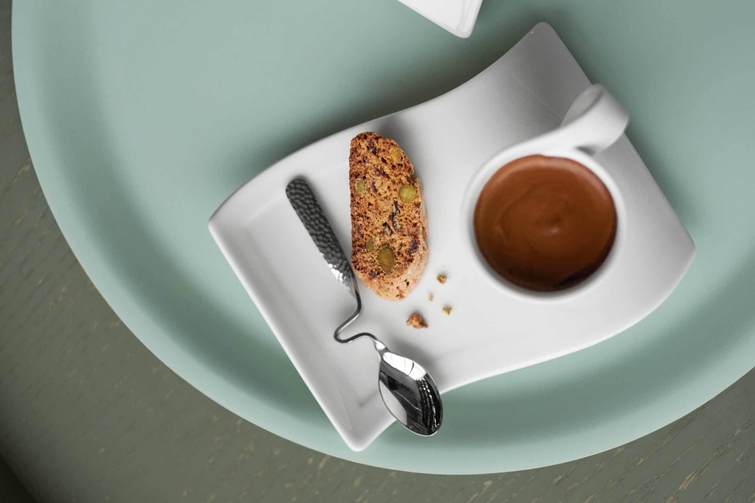 Villeroy & Boch Esslöffel »Espresso-/Mokkalöffel NewWave Caffè Spoon 12 cm 6er Set silber« Spülmaschinenfest