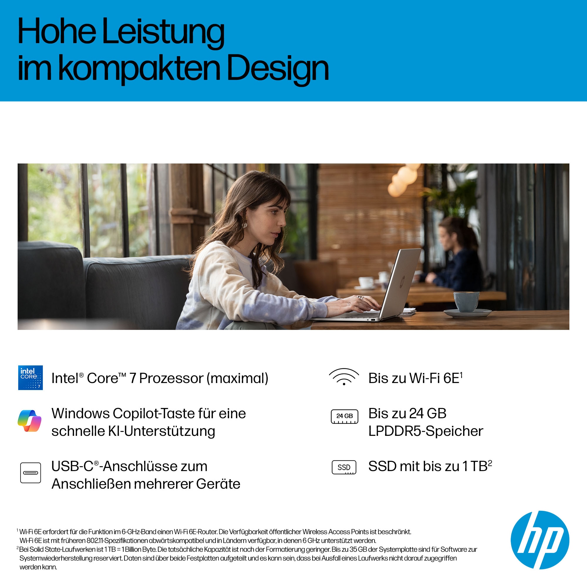 HP Convertible Notebook »14-fp0250ngx« 35,56 cm / 14 ″ Intel Core 5 Intel Graphics 256 GB SSD