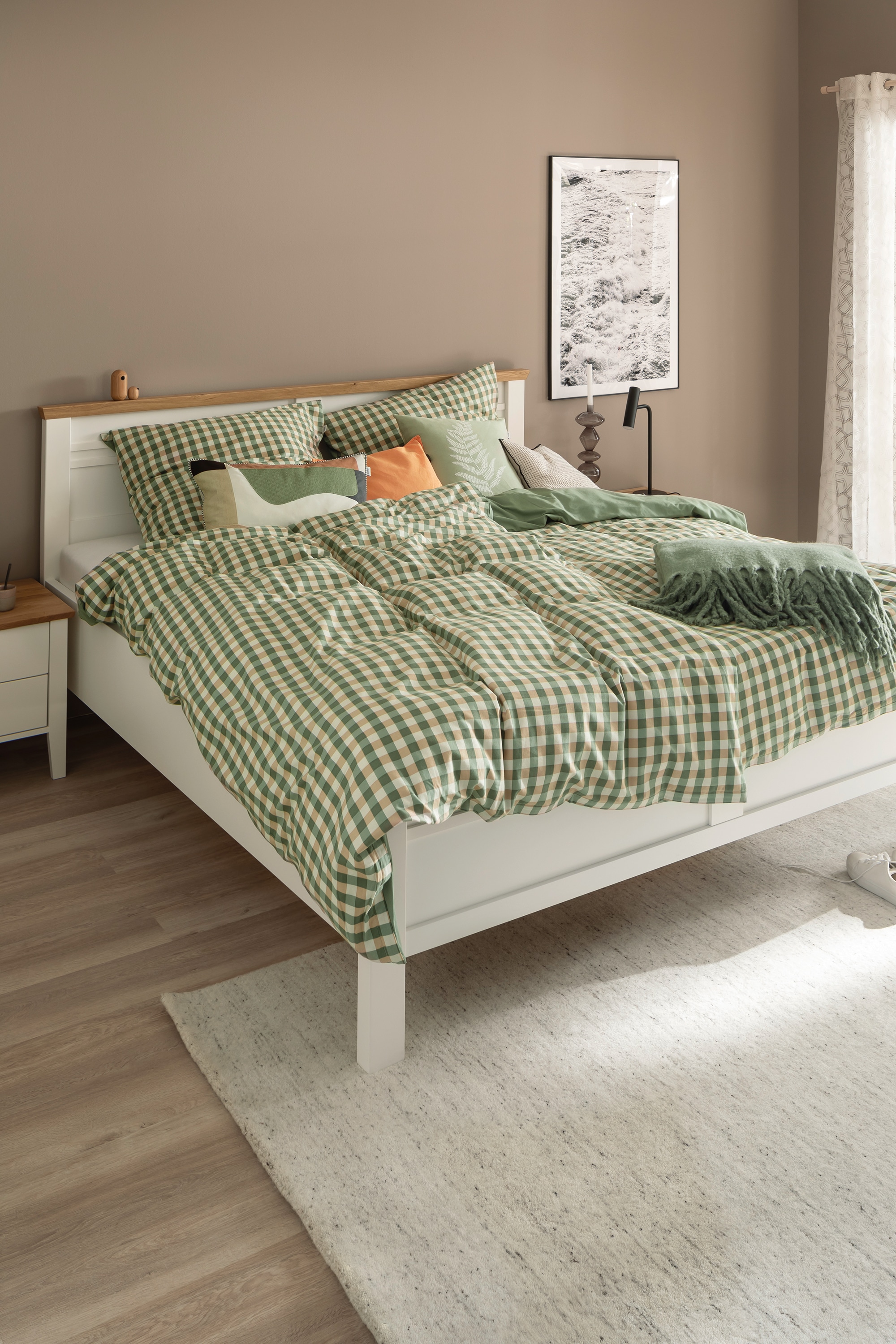 SCHÖNER WOHNEN-Kollektion Wendebettwäsche "Vichy" mit weichem Flanellcharakter