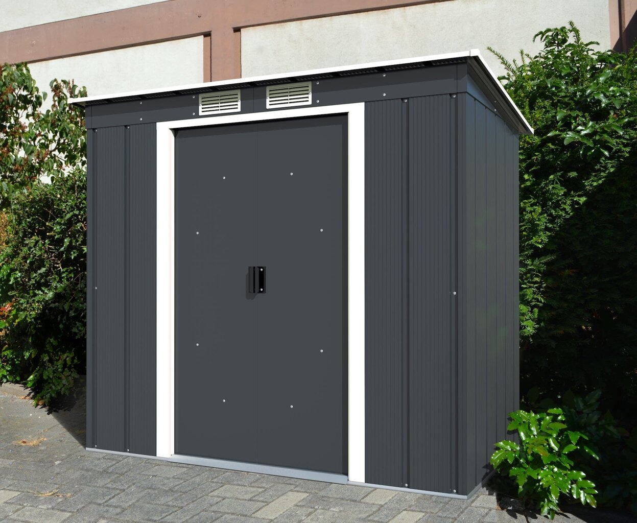 VCM Gartenhaus »Metall Gerätehaus 203x113 Gartenhaus Schiebetür«