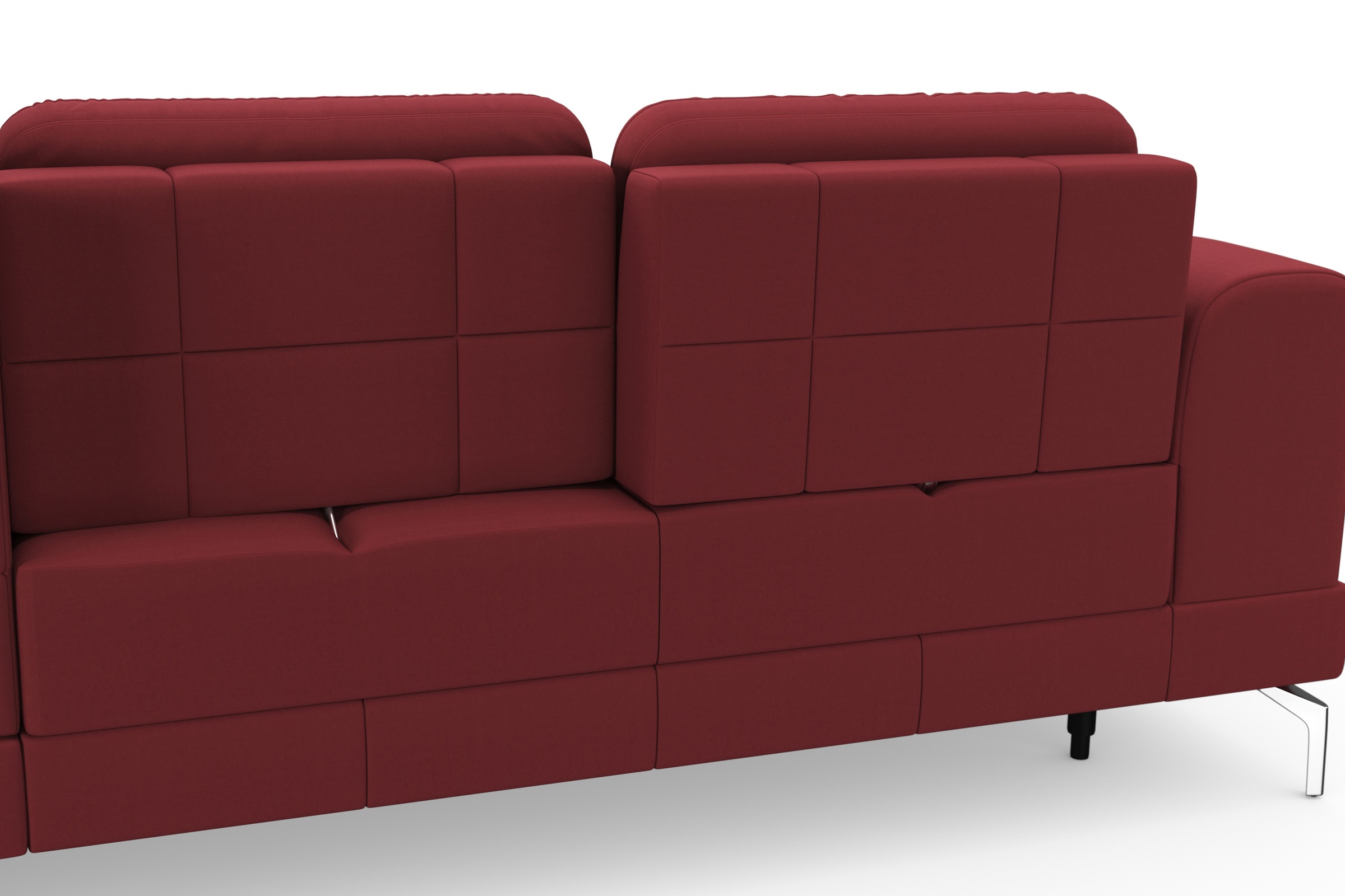 sit&more Ecksofa »Bendigo L-Form« inklusive Sitztiefenverstellung, Bodenfreiheit 15 cm, 2 Fußfarben