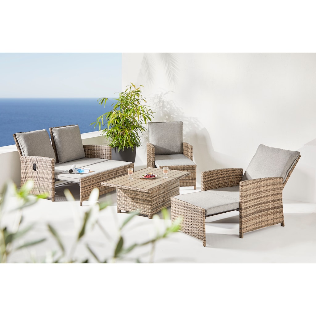 KONIFERA Gartenlounge-Set, (Set)