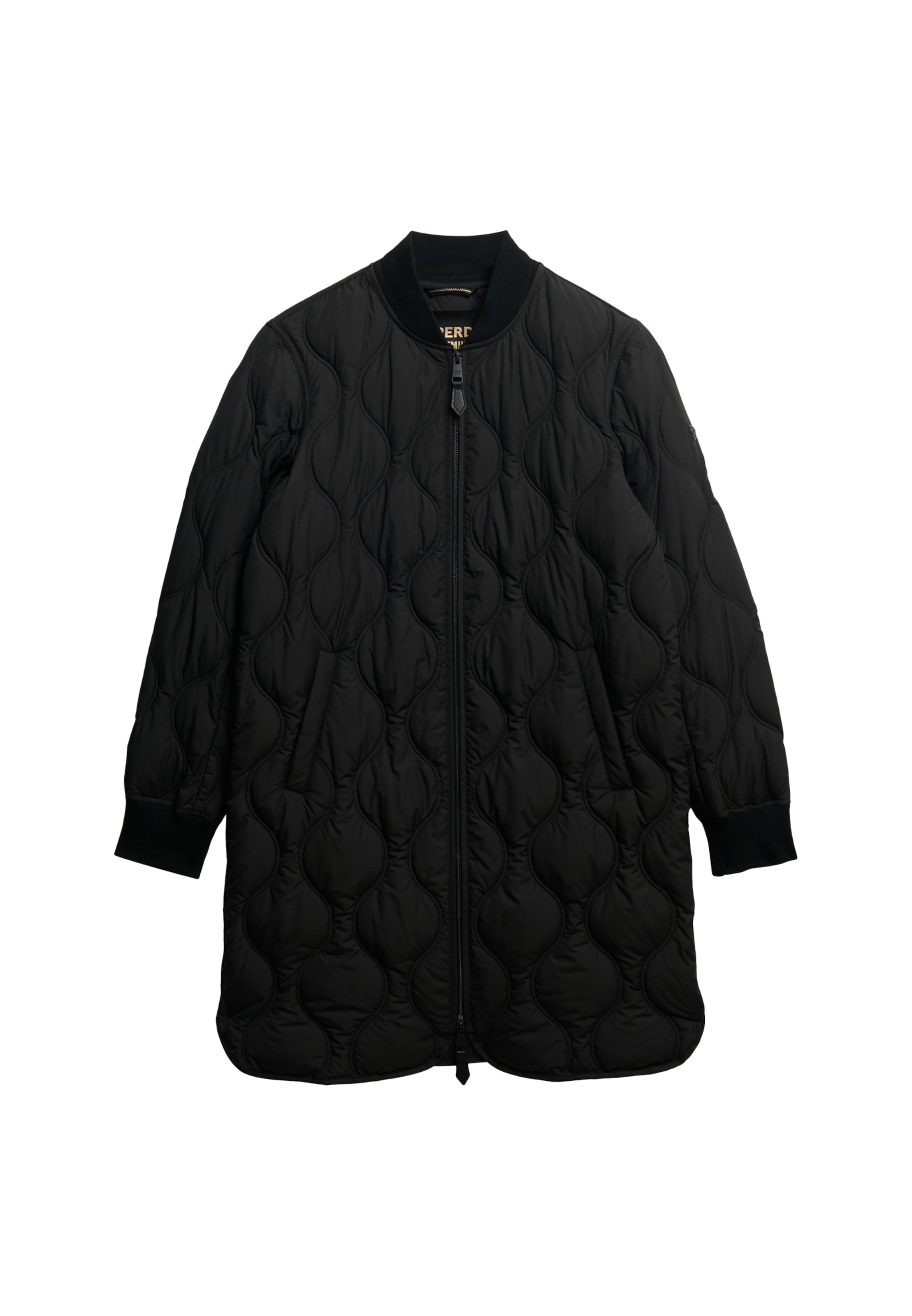 Superdry Steppjacke »LONG QUILTED LINER JACKET« ohne Kapuze