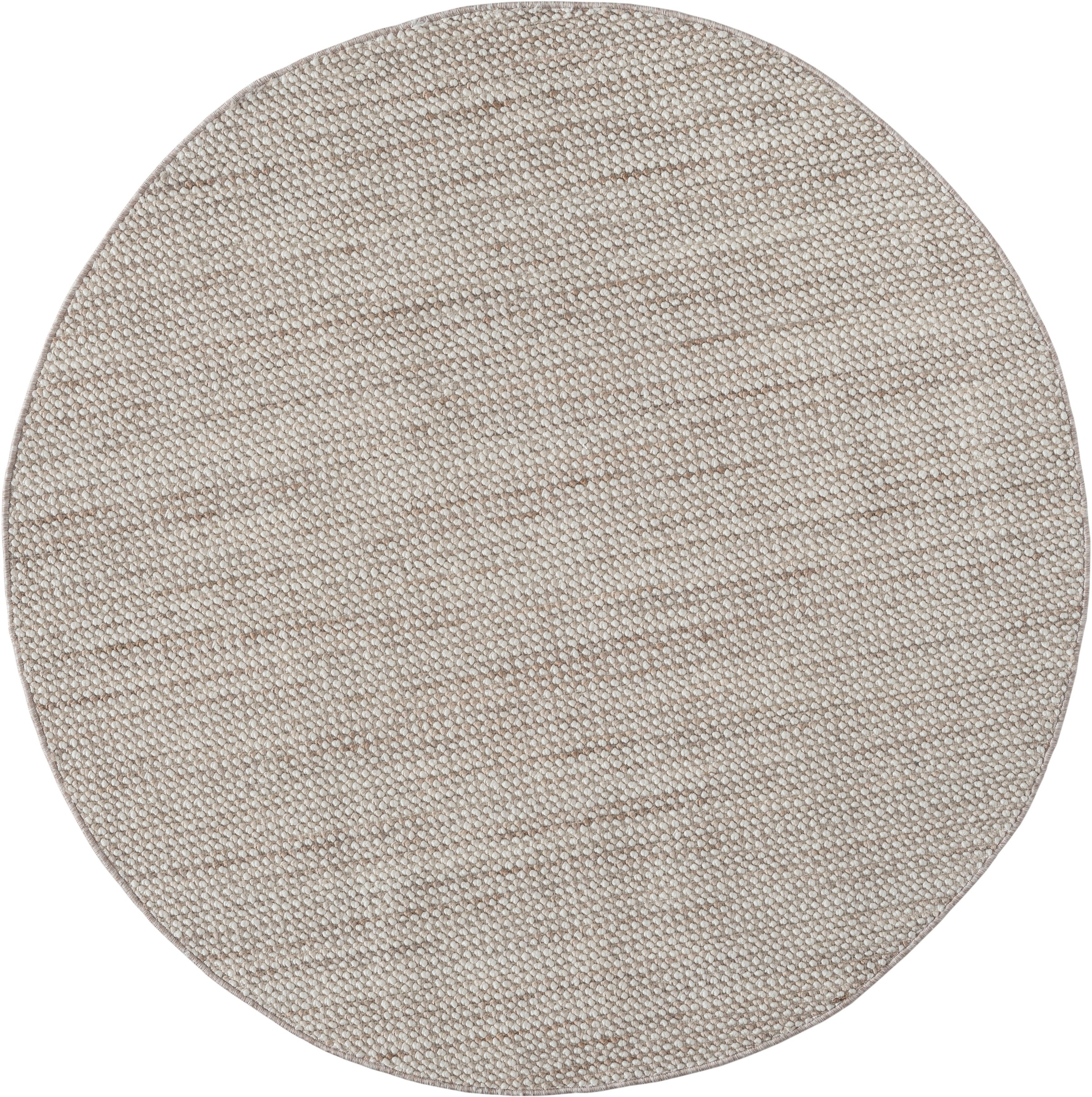 Myflair Möbel & Accessoires Teppich »Ava«, rund, 7 mm Höhe, Uni Farben, meliert, Sisal-Optik, auch in rechteckig erhältlich