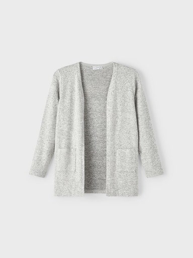 Name It Strickjacke »NKFVICTI – Cardigan ohne Verschluss aus Feinstrick«, unifarben, casual, regular fit, Feinstrick, V-Ausschnitt