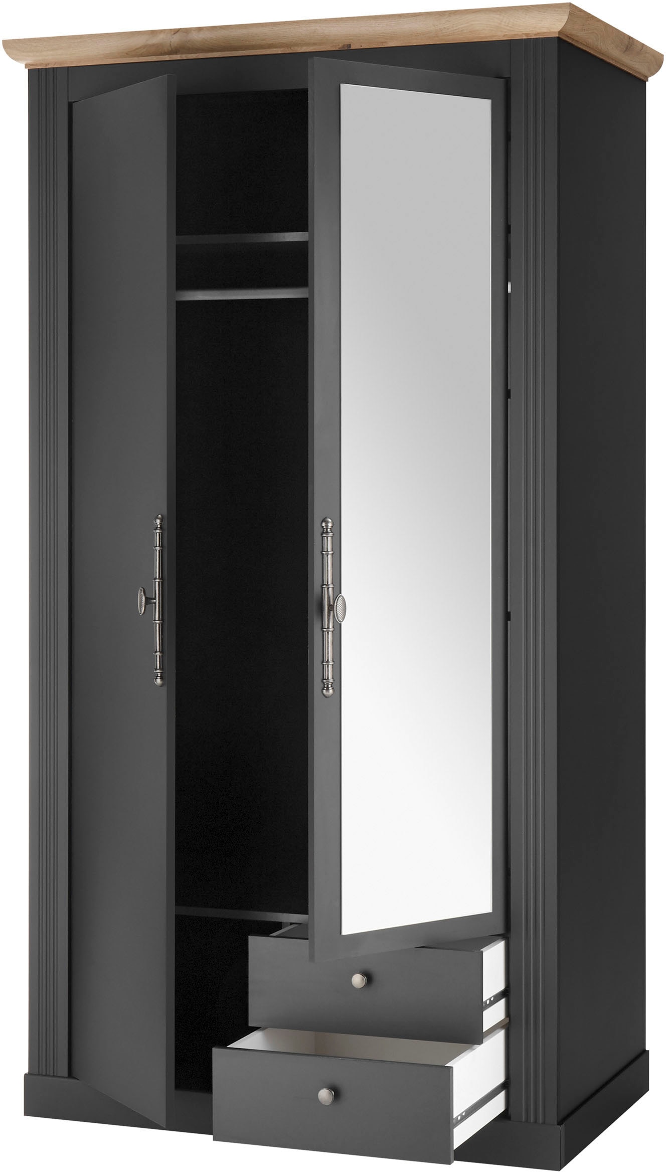 Home affaire Schlafzimmer-Set »Westminster« beinhaltet 1 Bett, Kleiderschrank 2-türig und 1 Nachtkommode