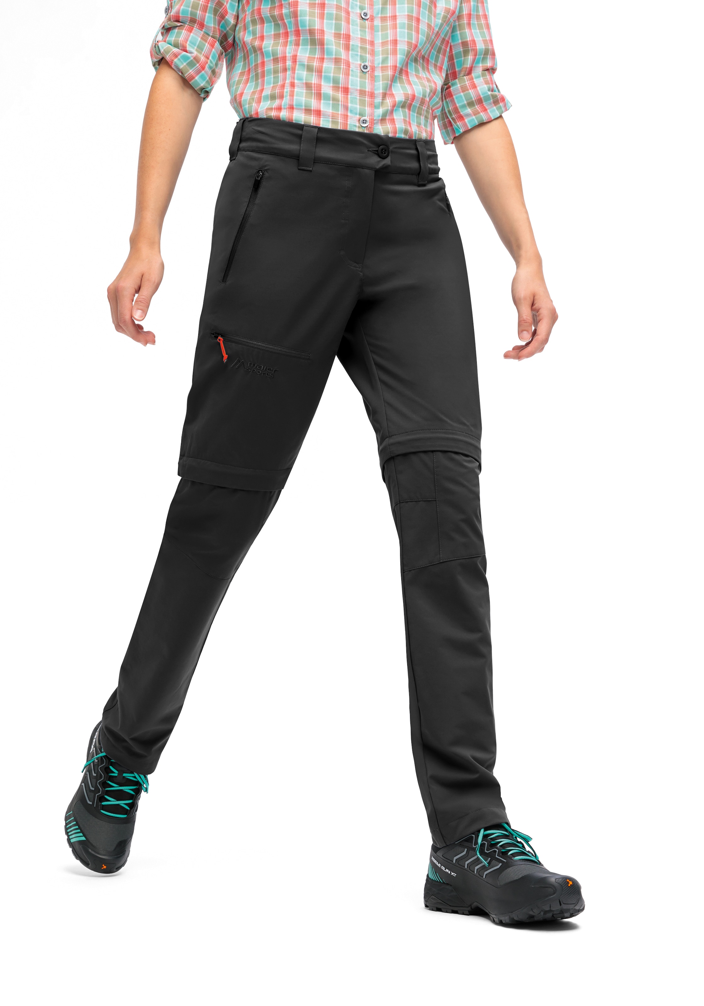 Maier Sports Outdoorhose »Nata Zip Loop«  Damen Wanderhose, Zip-Off Funktionshose, 3 Taschen, Regular Fit