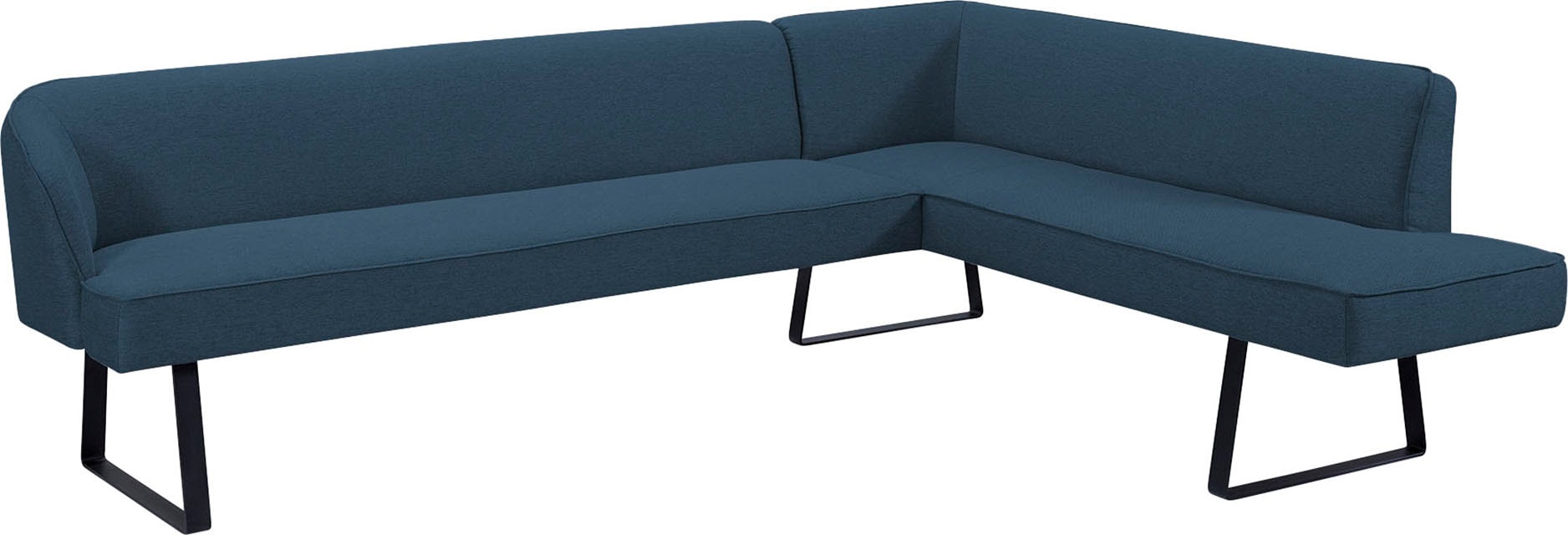 exxpo - sofa fashion Eckbank »Americano« mit Keder und Metallfüßen, Bezug in verschiedenen Qualitäten