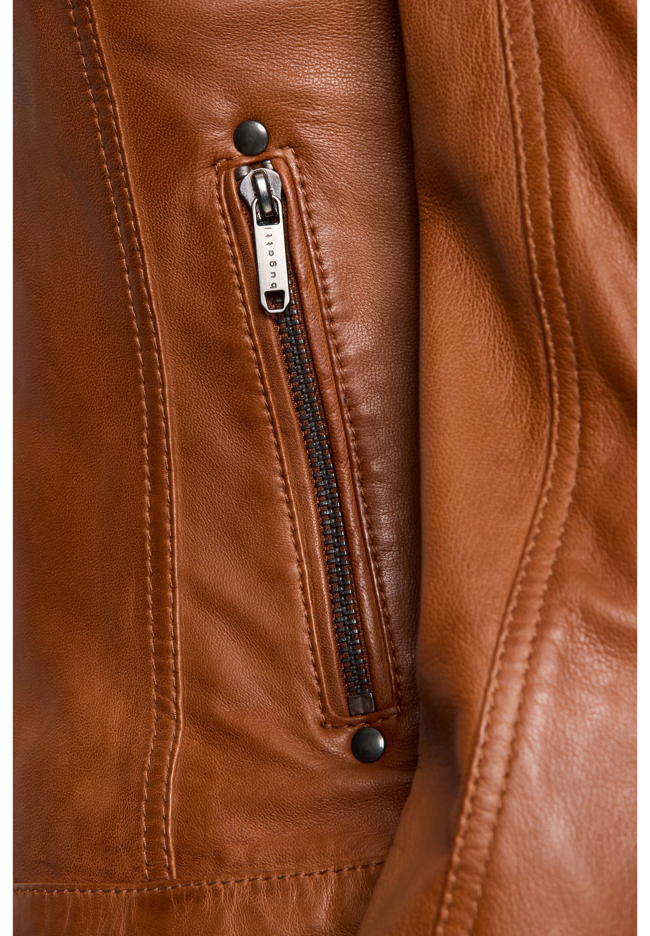 bugatti Lederjacke »BULady-110« ohne Kapuze aus weichem Leder