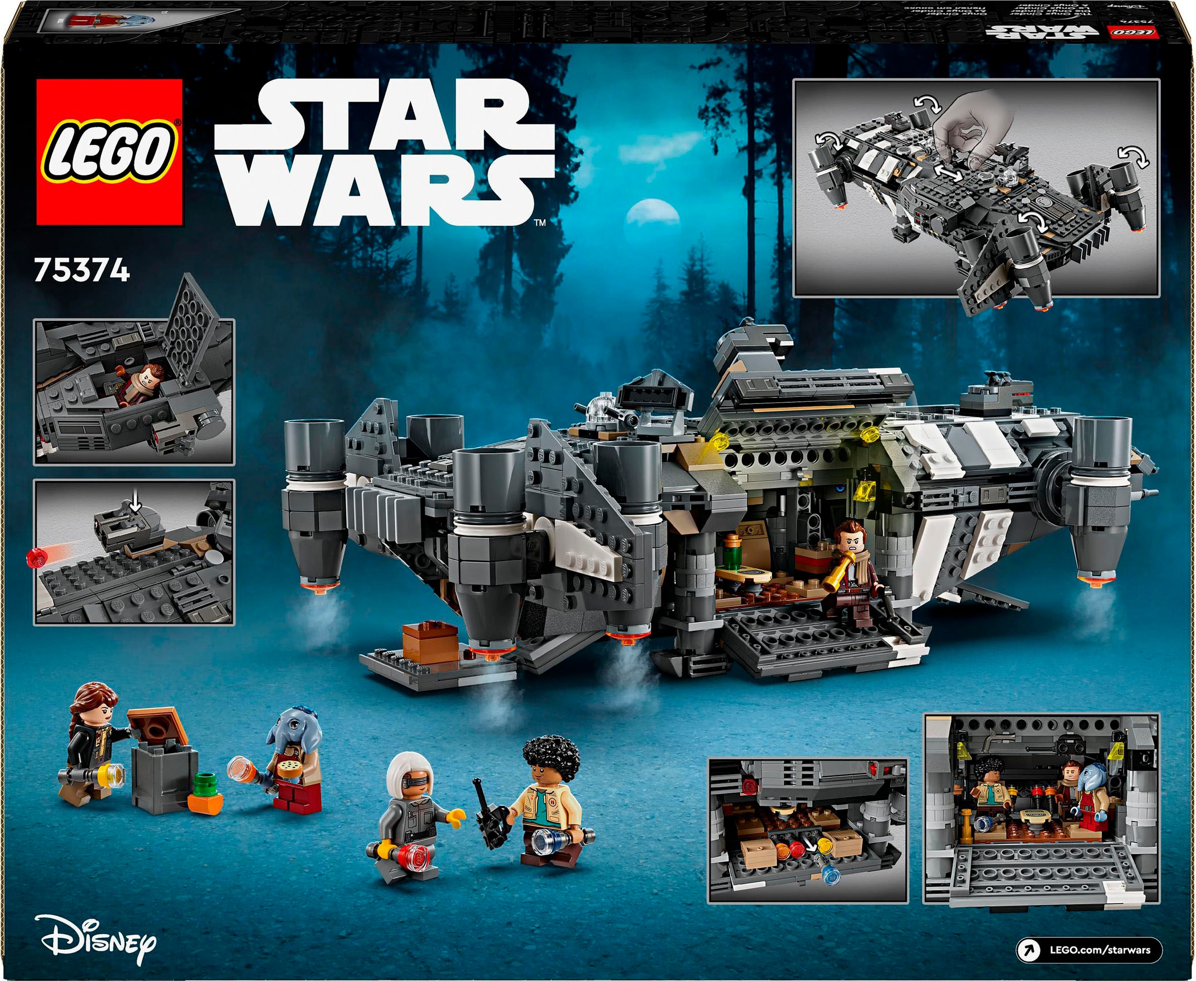 LEGO® Konstruktionsspielsteine »Die Onyx Cinder (75374), LEGO Star Wars TM«, (1325 St.), Made in Europe