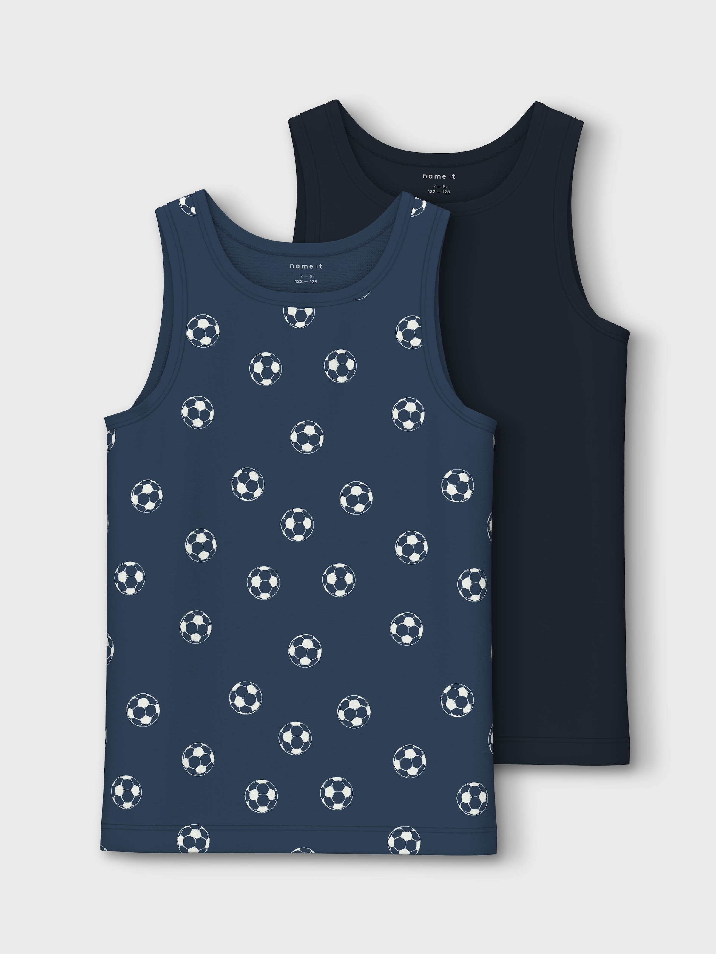 Name It Unterhemd »NKMTANK TOP 2P DARK DENIM FOOTBALL NOOS«