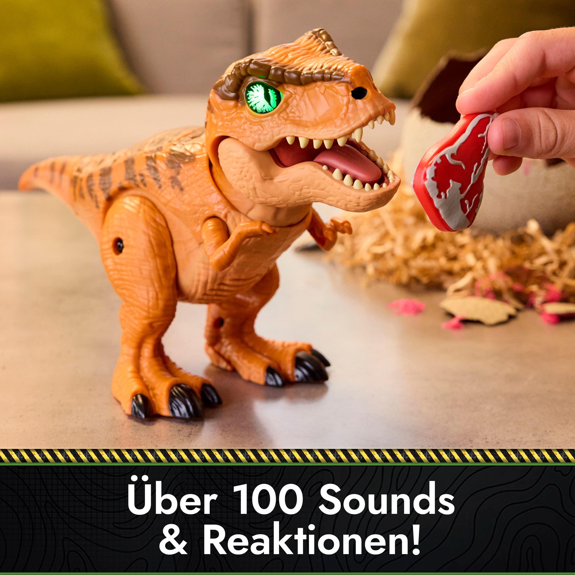 Spin Master Spielfigur »Primal Hatch - Interaktiver T-Rex im Ei« mit Licht und Sound
