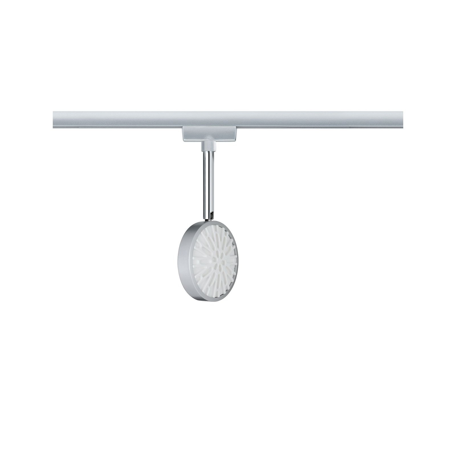 Paulmann Schienensystem-Leuchten »URail Schienenspot Discus 375,6lm 5,3W 2700K 230V Chrom matt, Chrom« LED-Modul 1 Stk. Warmweiß