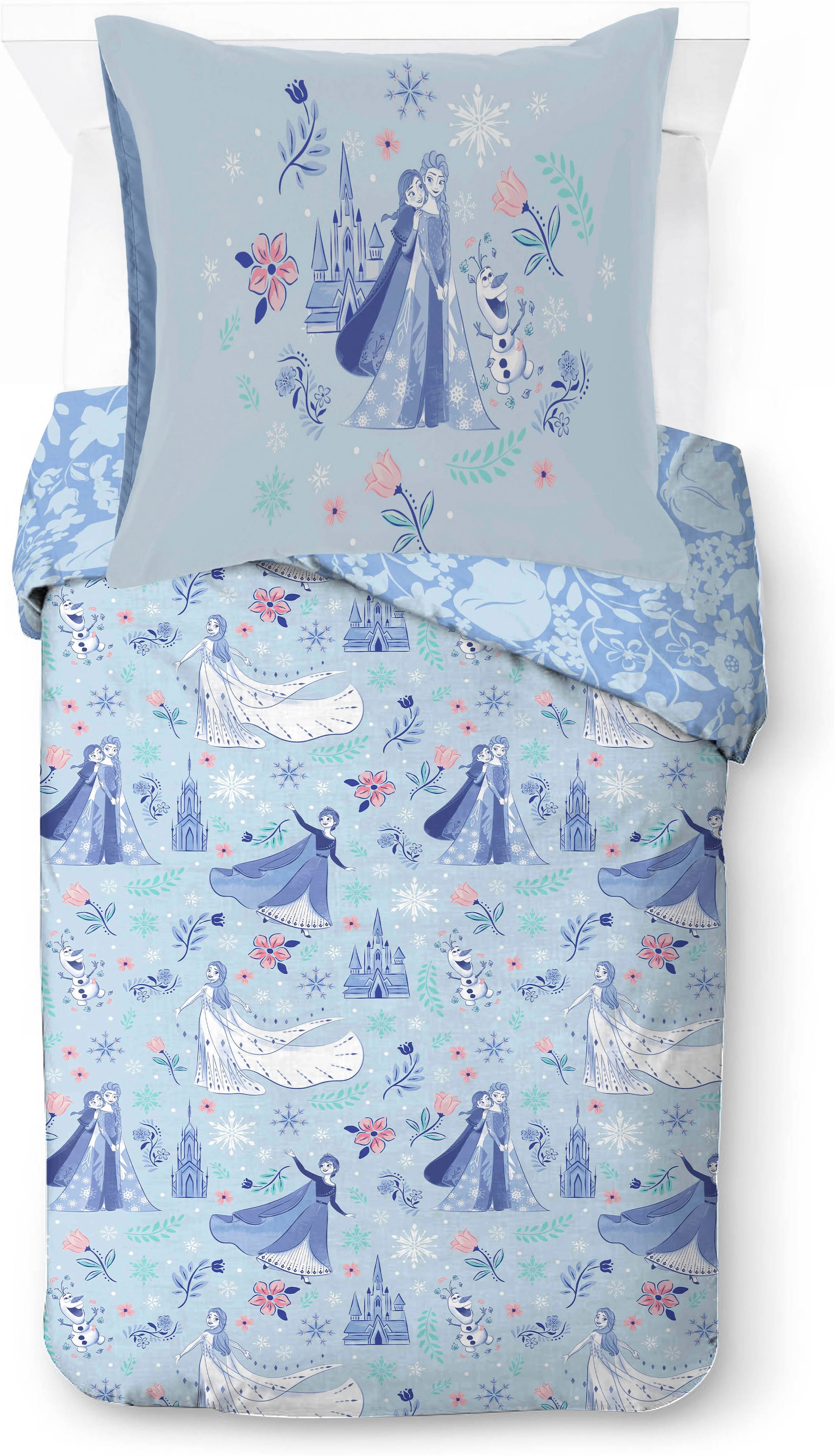 Disney Kinderbettwäsche »Frozen Magical Moment« 2 100% Baumwolle
