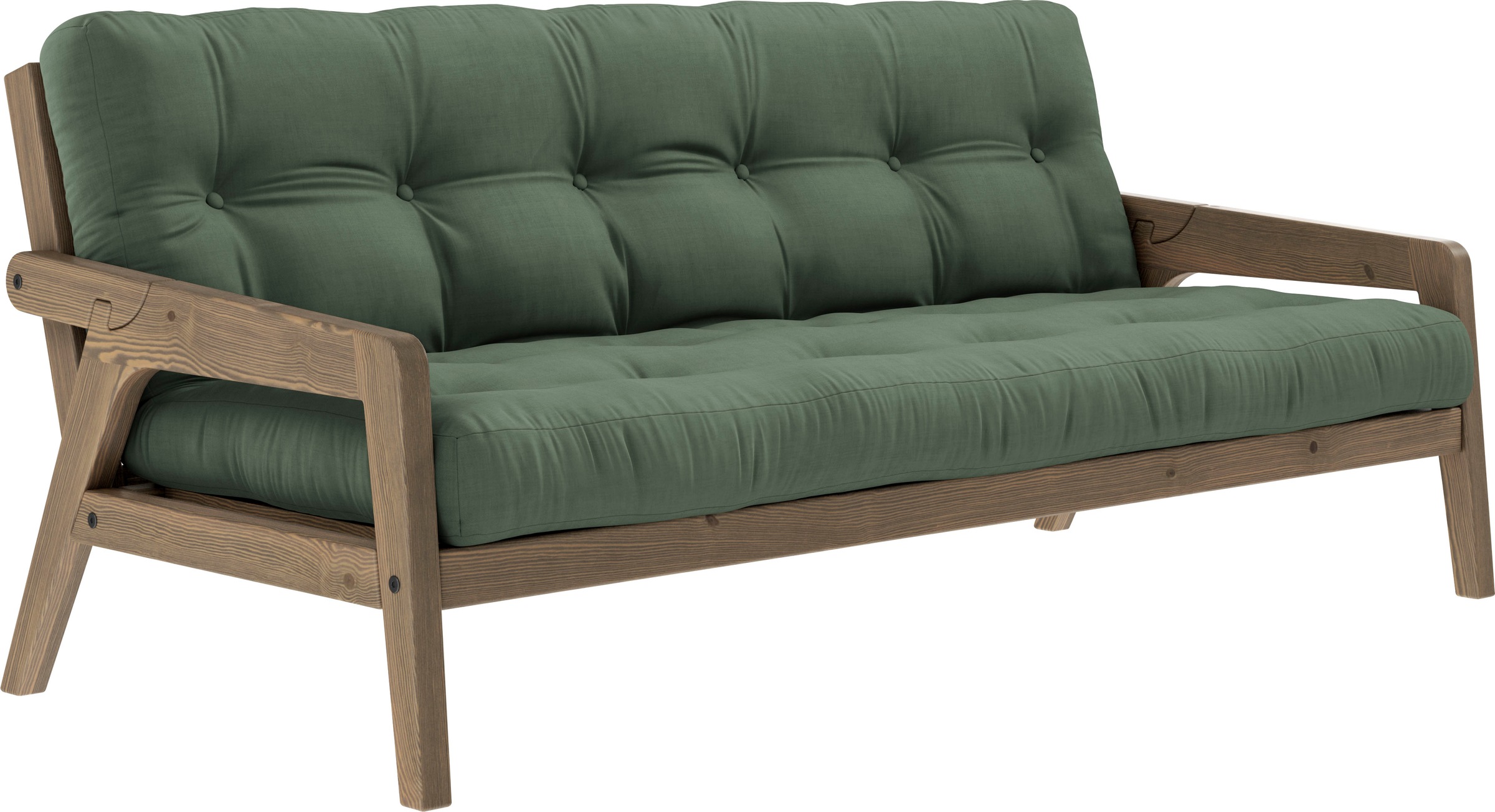 Karup Design Schlafsofa, Mit Holzstruktur, inkl. Futonmatratze, Liegefläche 130x190 cm
